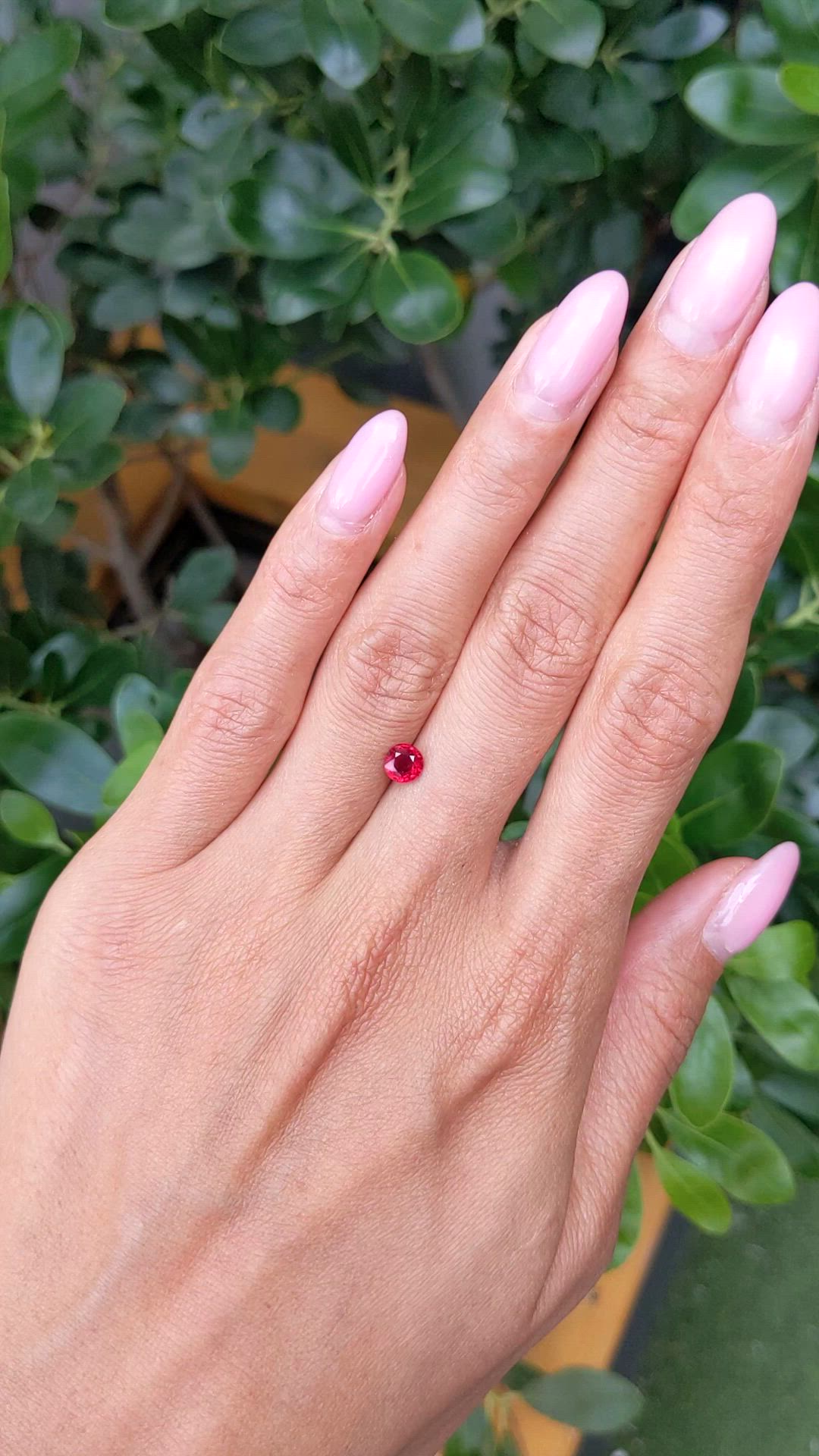 0.73 Ct. Ruby from Mozambique Size Video