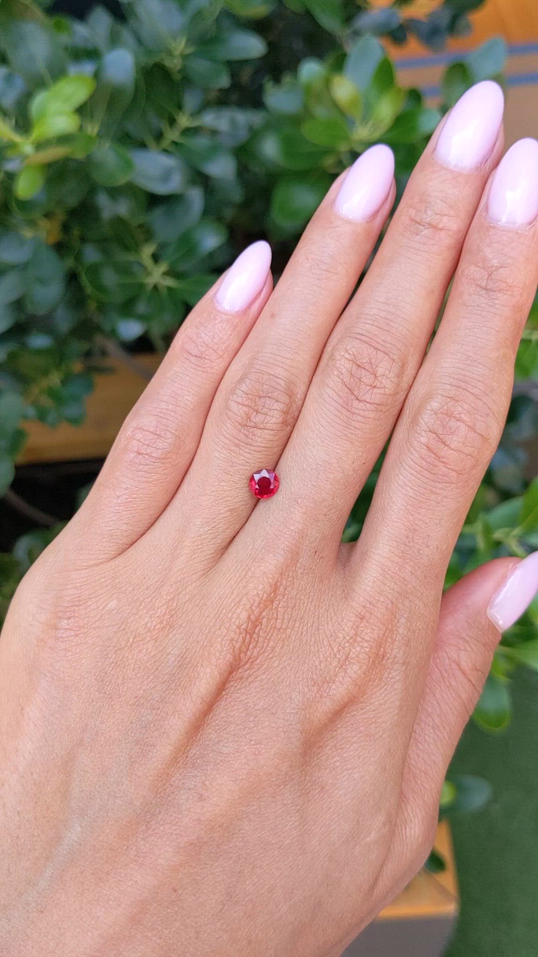 0.67 Ct. Ruby from Mozambique Size Video