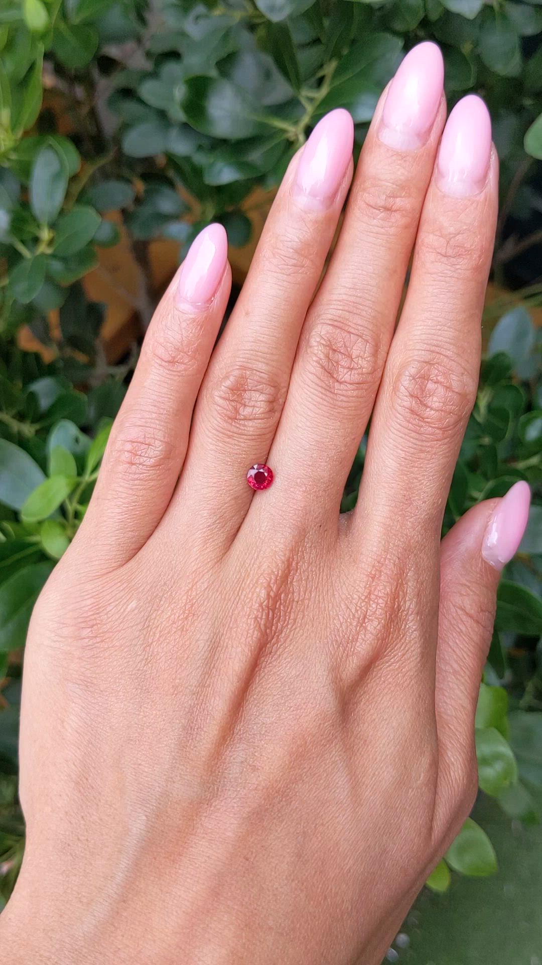 0.61 Ct. Ruby from Mozambique Size Video