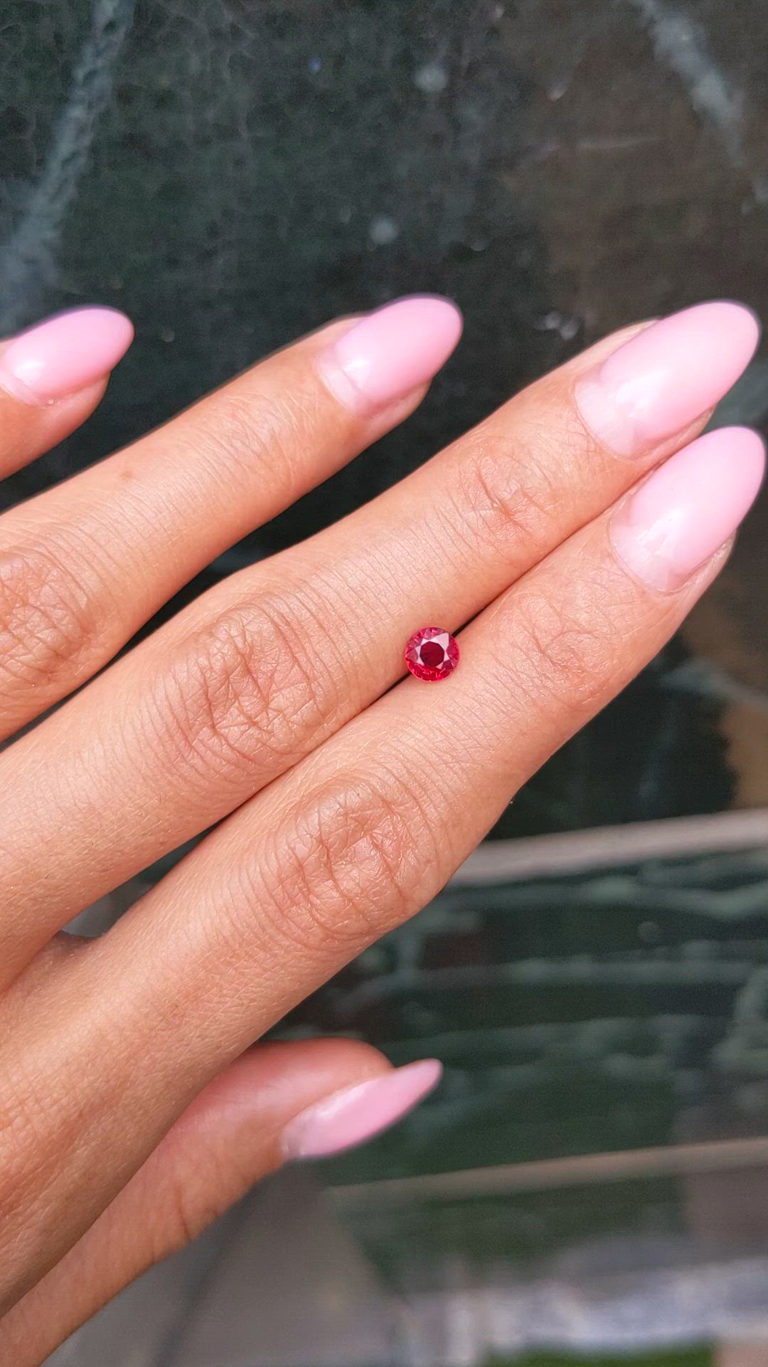 0.61 Ct. Ruby from Mozambique Size Video