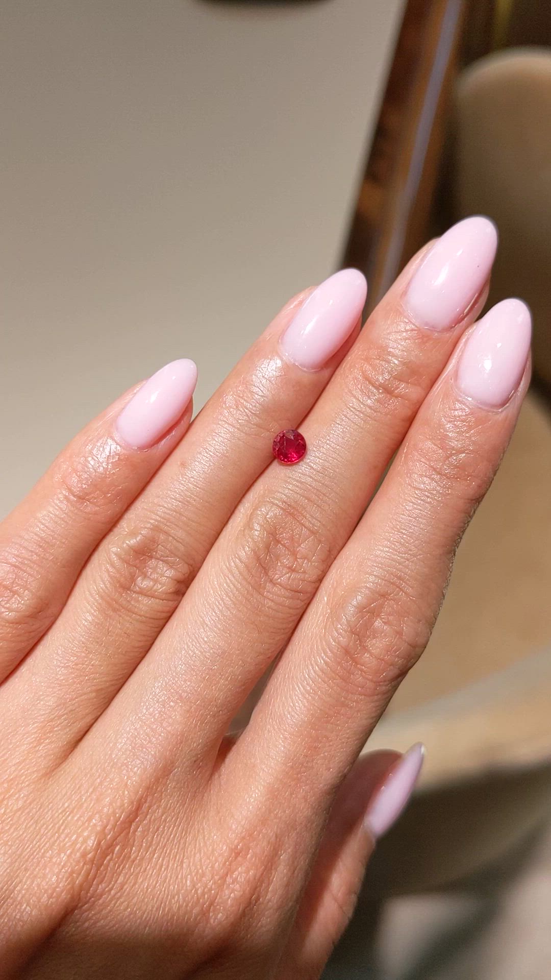 0.64 Ct. Ruby from Mozambique Size Video