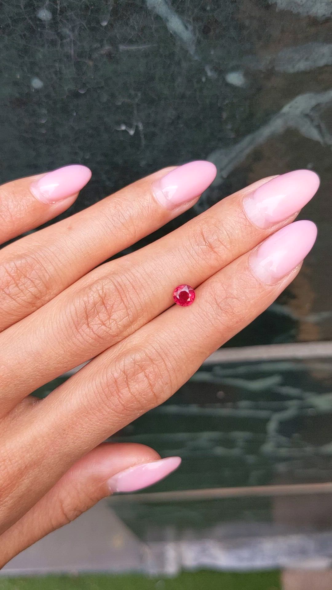 0.68 Ct. Ruby from Mozambique Size Video