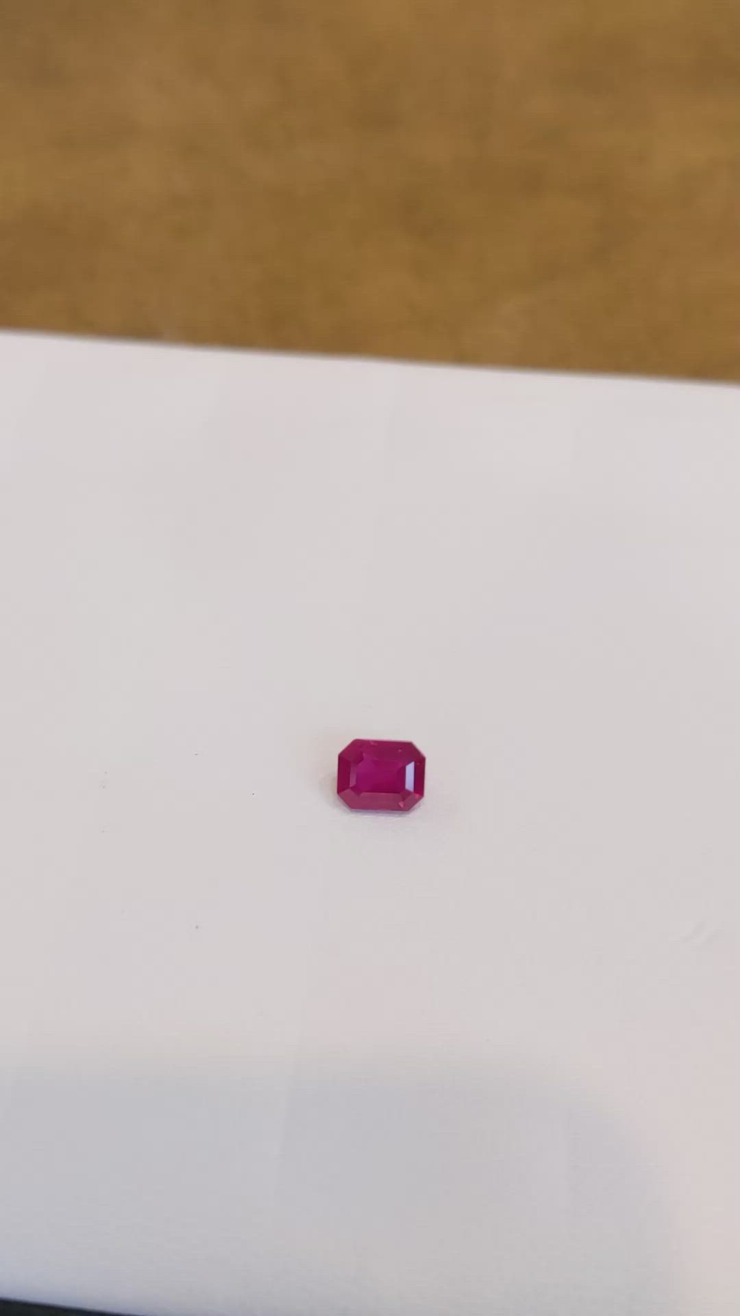 1.14 Ct. Ruby from Mozambique Size Video