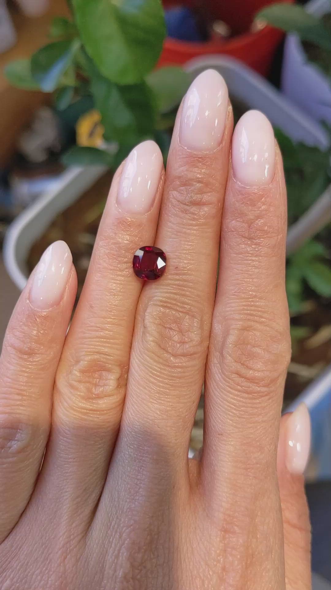 2.03 Ct. Ruby from Mozambique Size Video