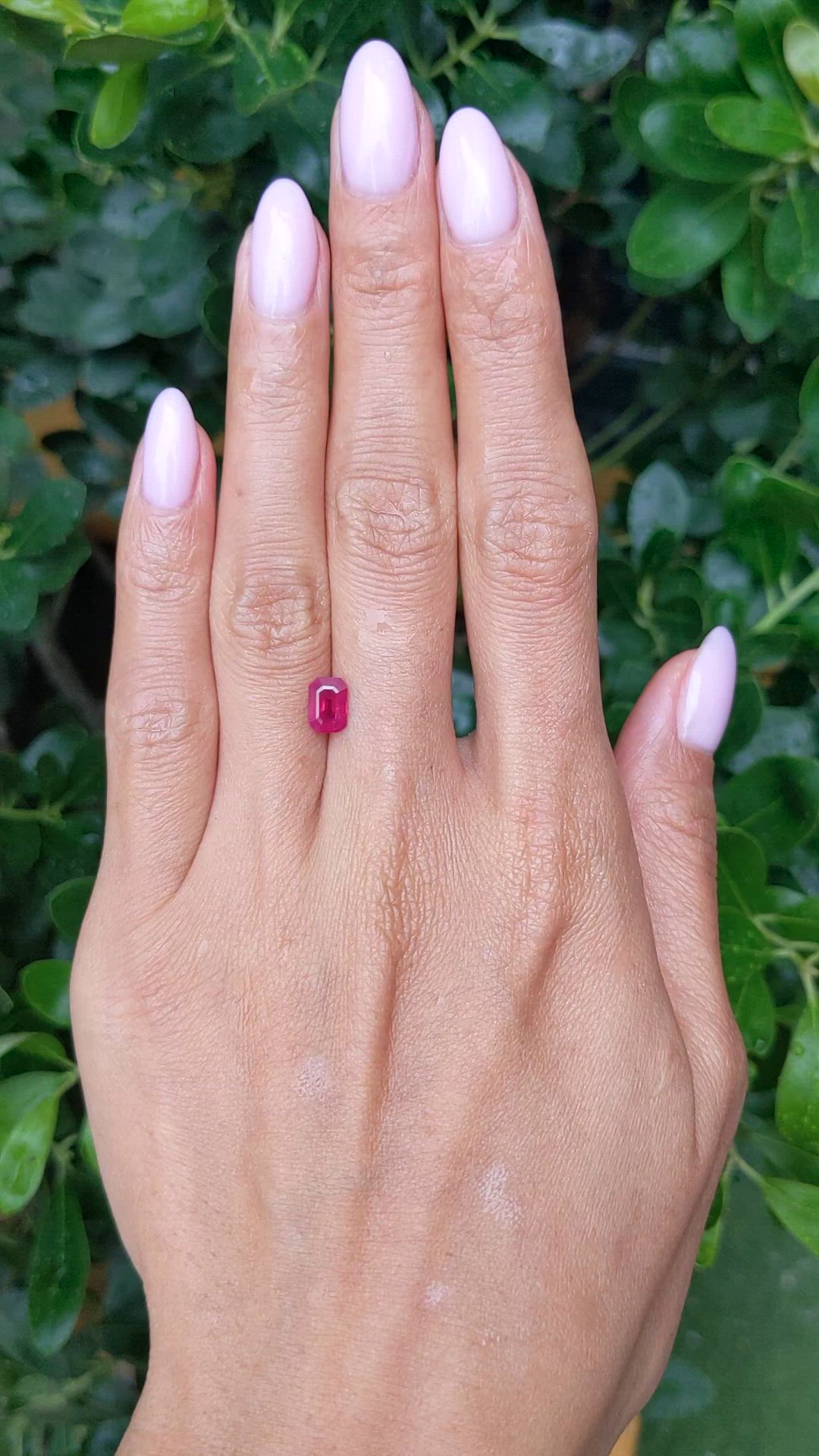 1.03 Ct. Ruby from Mozambique Size Video