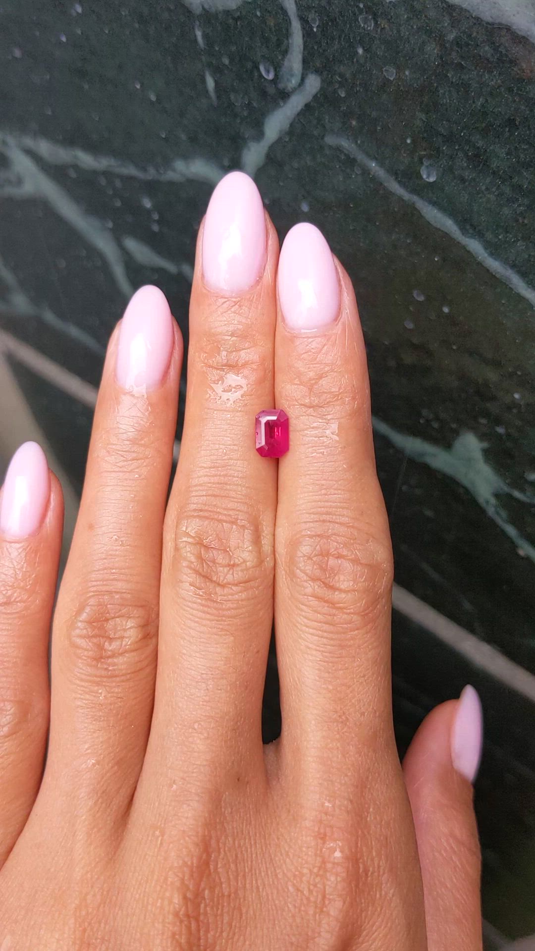 1.03 Ct. Ruby from Mozambique Size Video