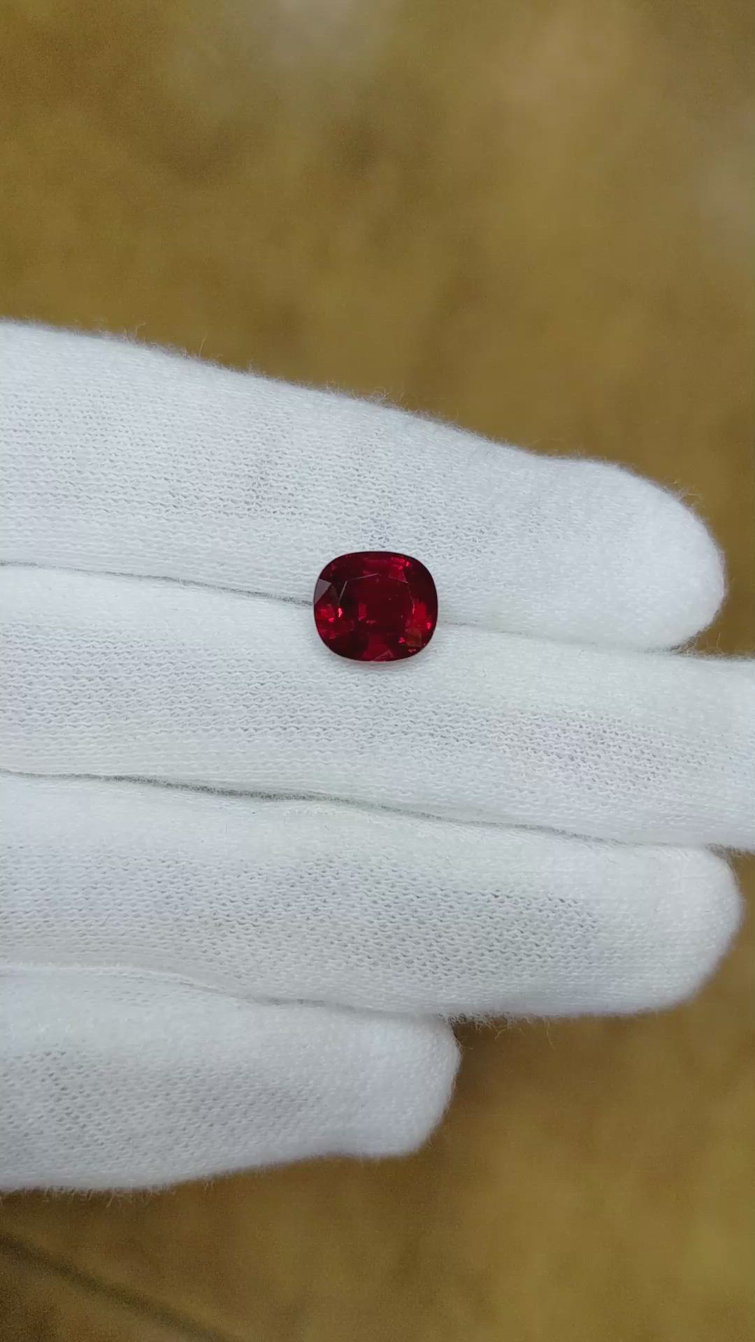 3.15 Ct. Ruby from Mozambique Size Video
