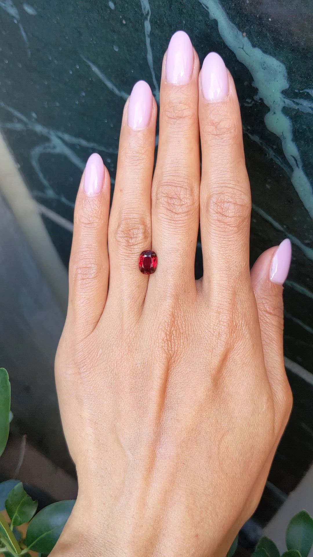 2.61 Ct. Ruby from Mozambique Size Video