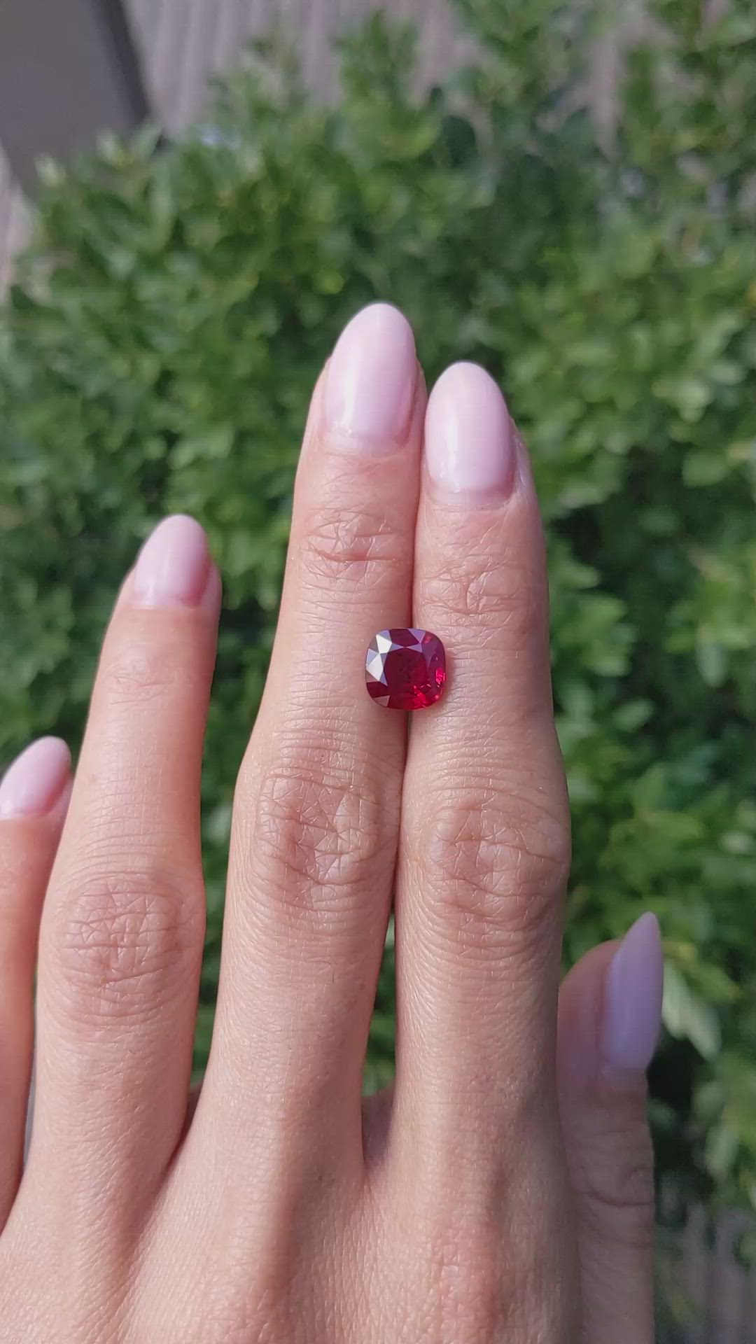 2.92 Ct. Ruby from Burma (Myanmar) Size Video