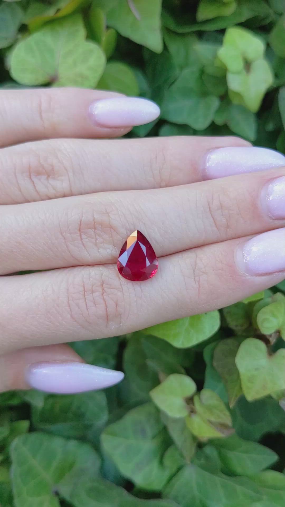 3.07 Ct. Ruby from Mozambique Size Video