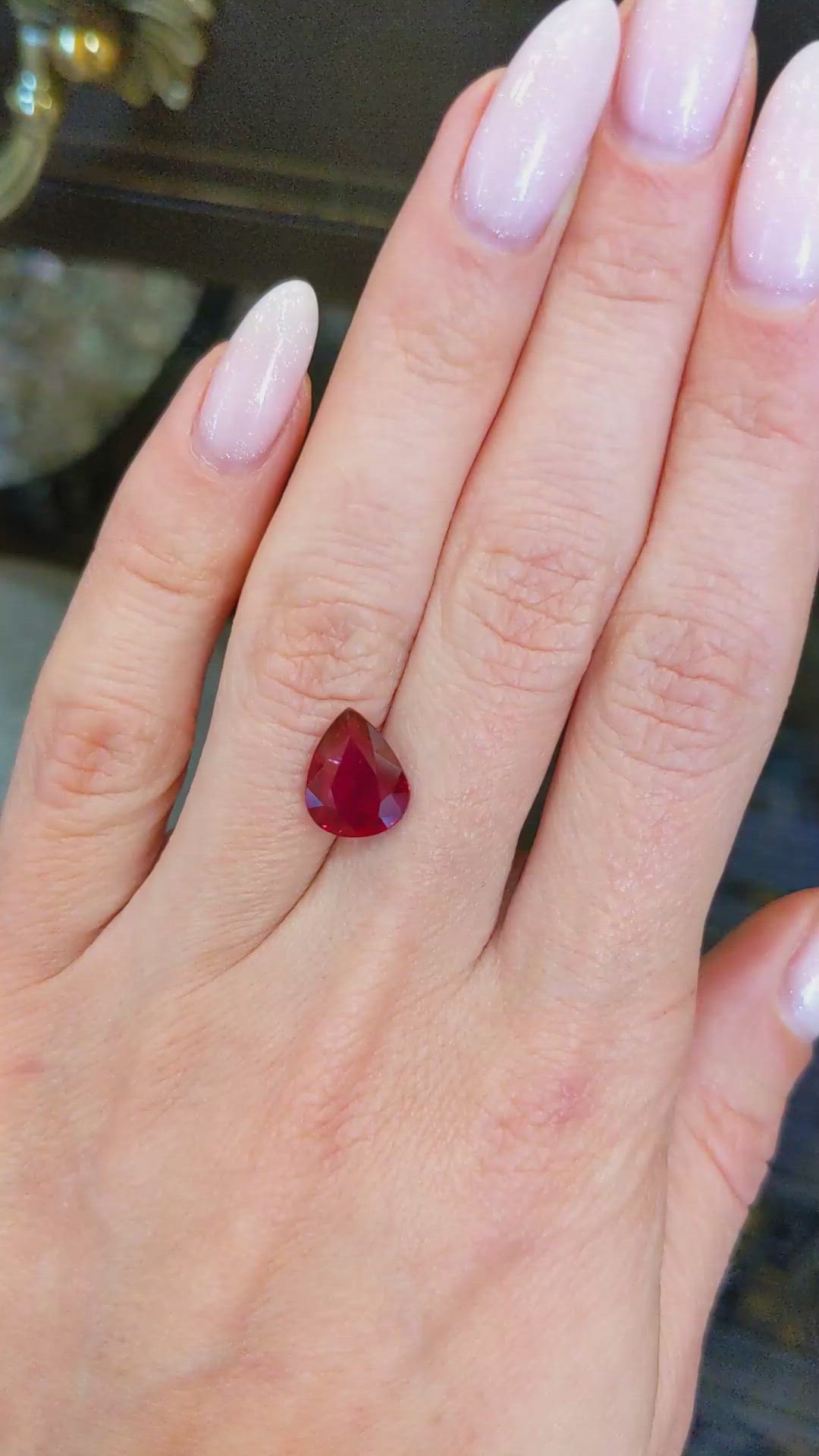 3.07 Ct. Ruby from Mozambique Size Video