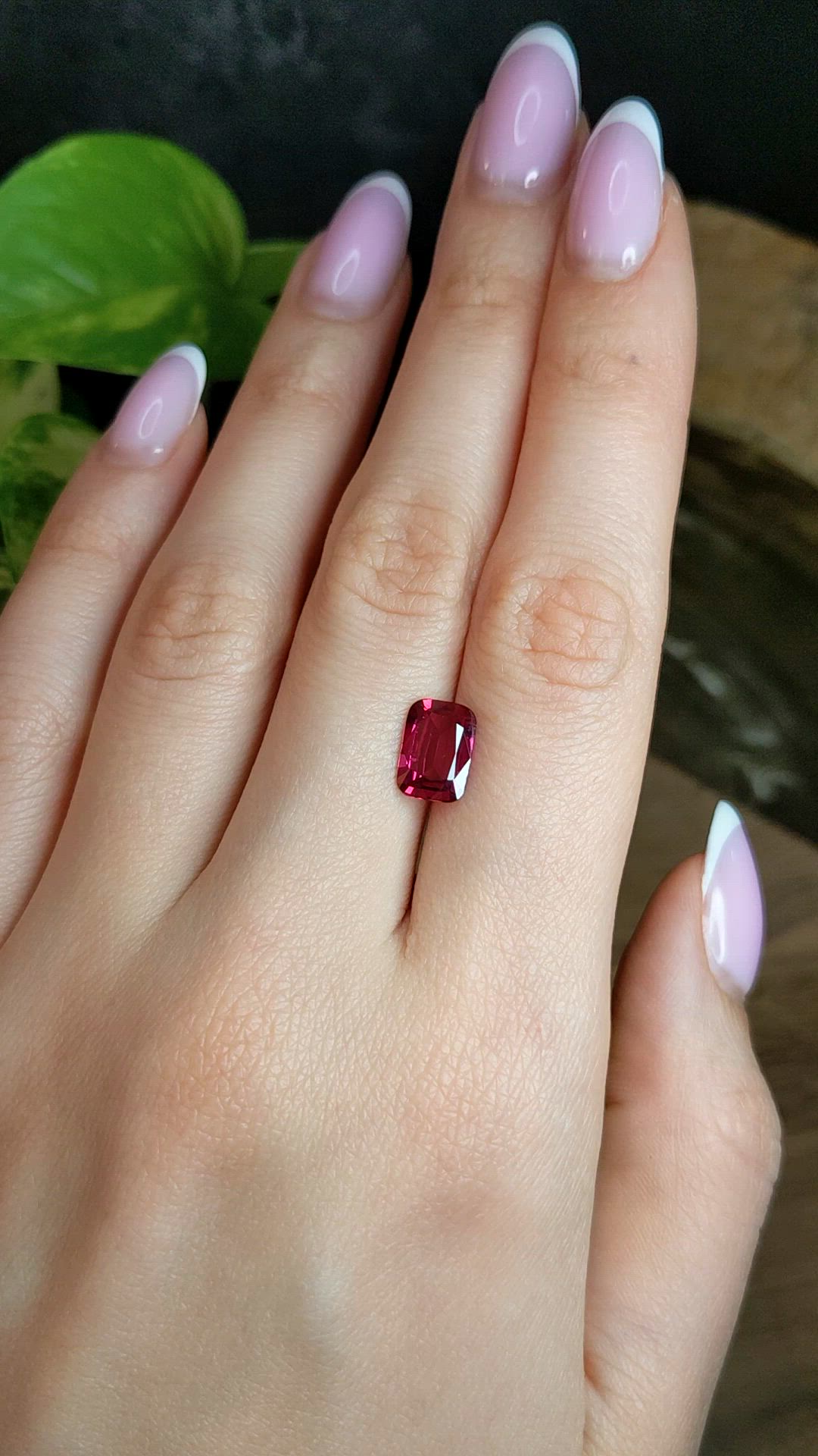 2.46 Ct. Ruby from Mozambique Size Video