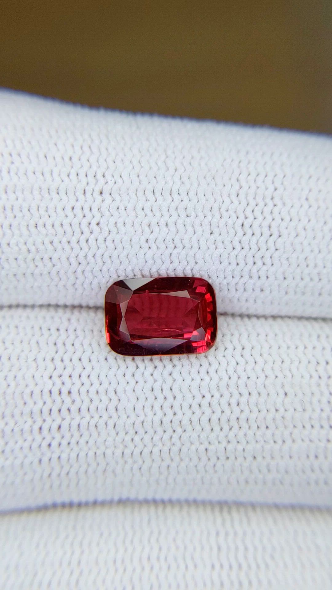 2.46 Ct. Ruby from Mozambique Size Video