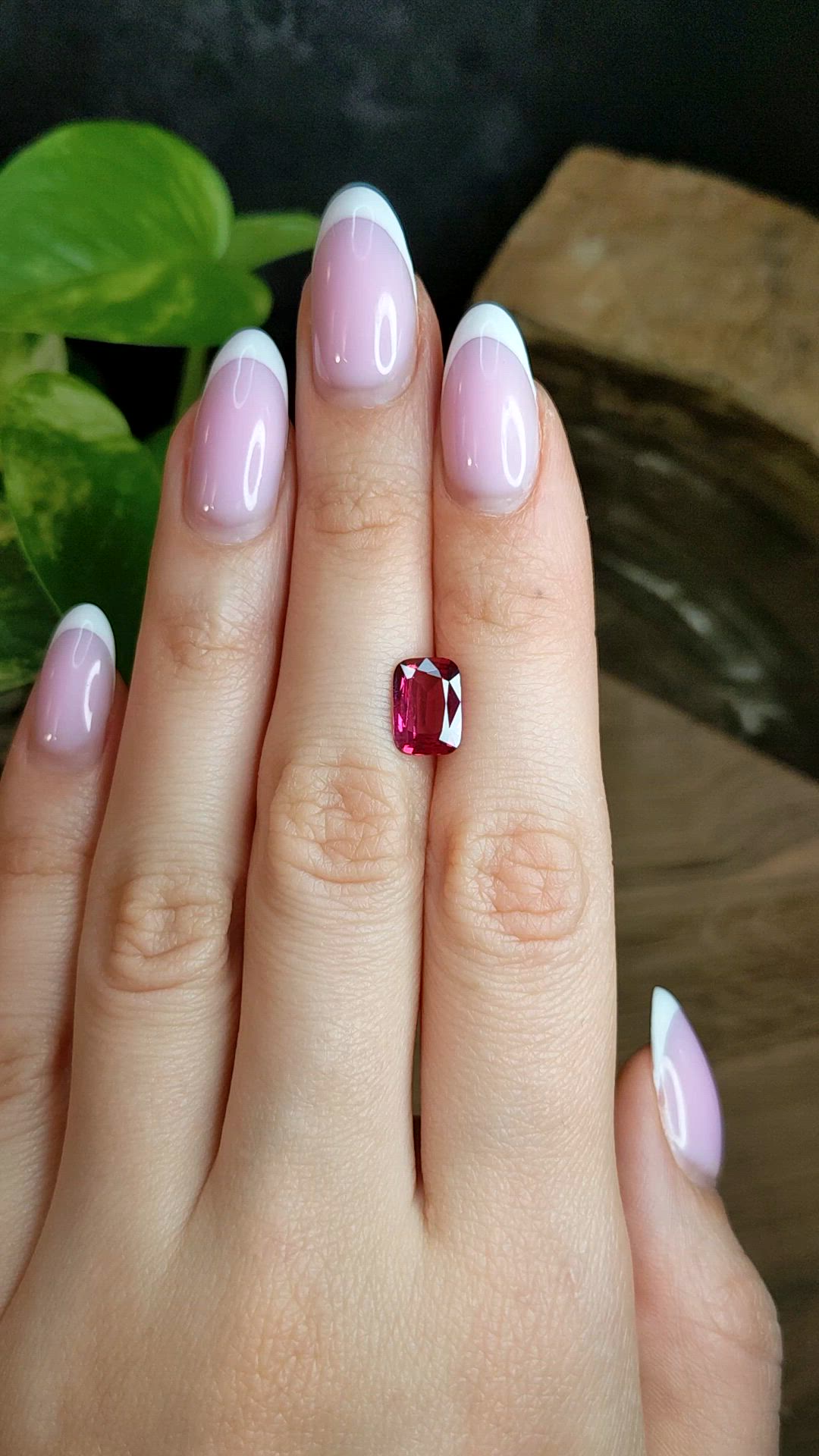2.46 Ct. Ruby from Mozambique Size Video