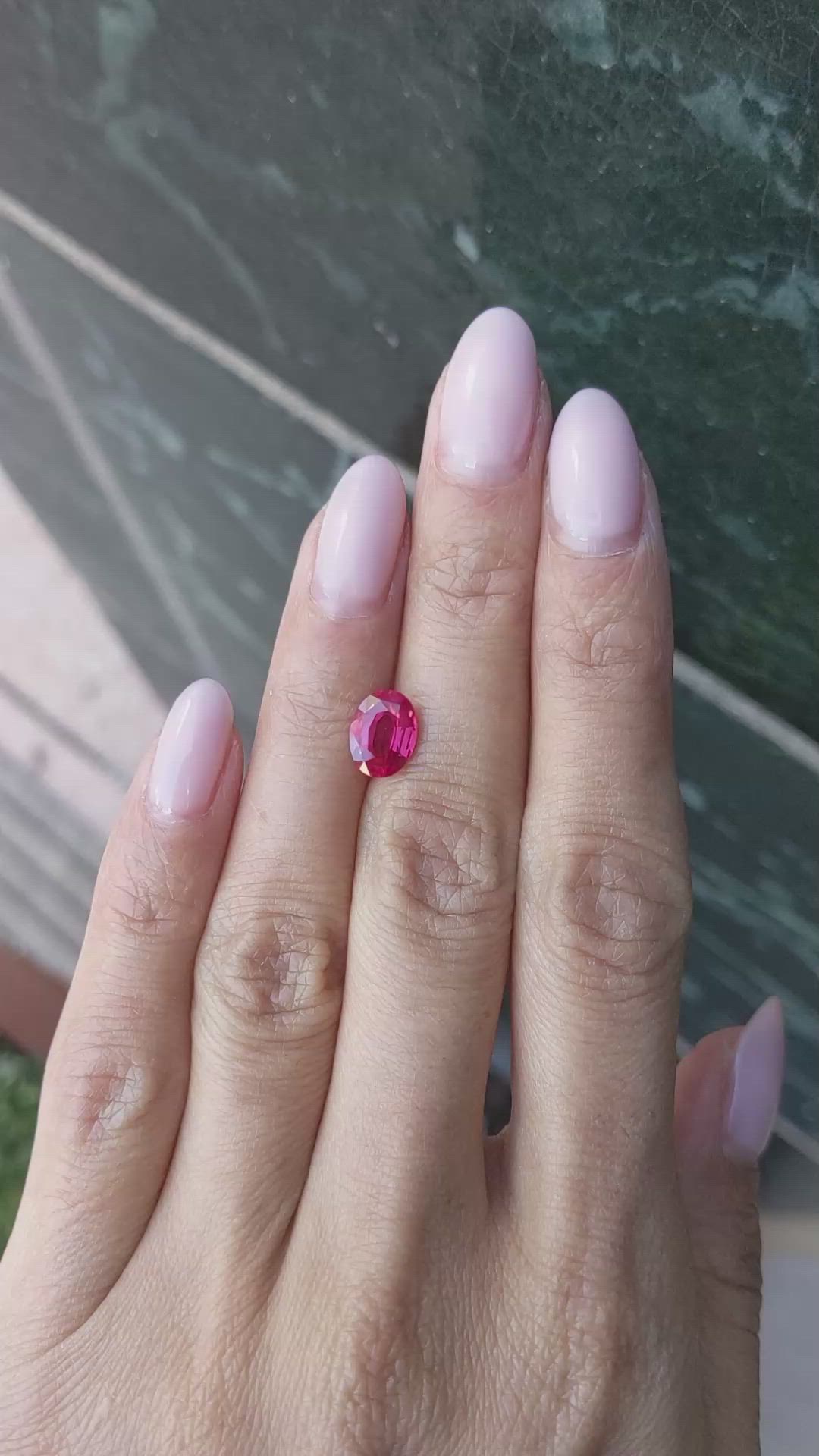 2.15 Ct. Ruby from Mozambique Size Video