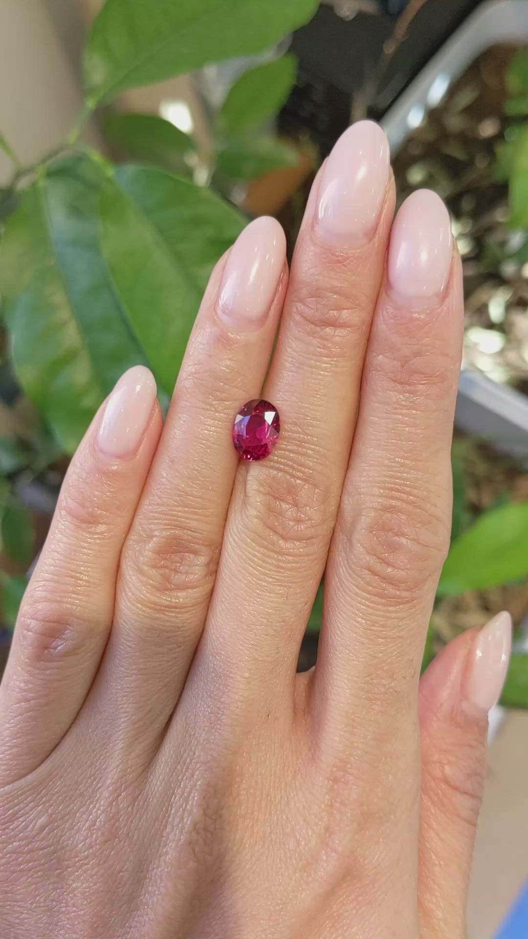 2.13 Ct. Ruby from Mozambique Size Video