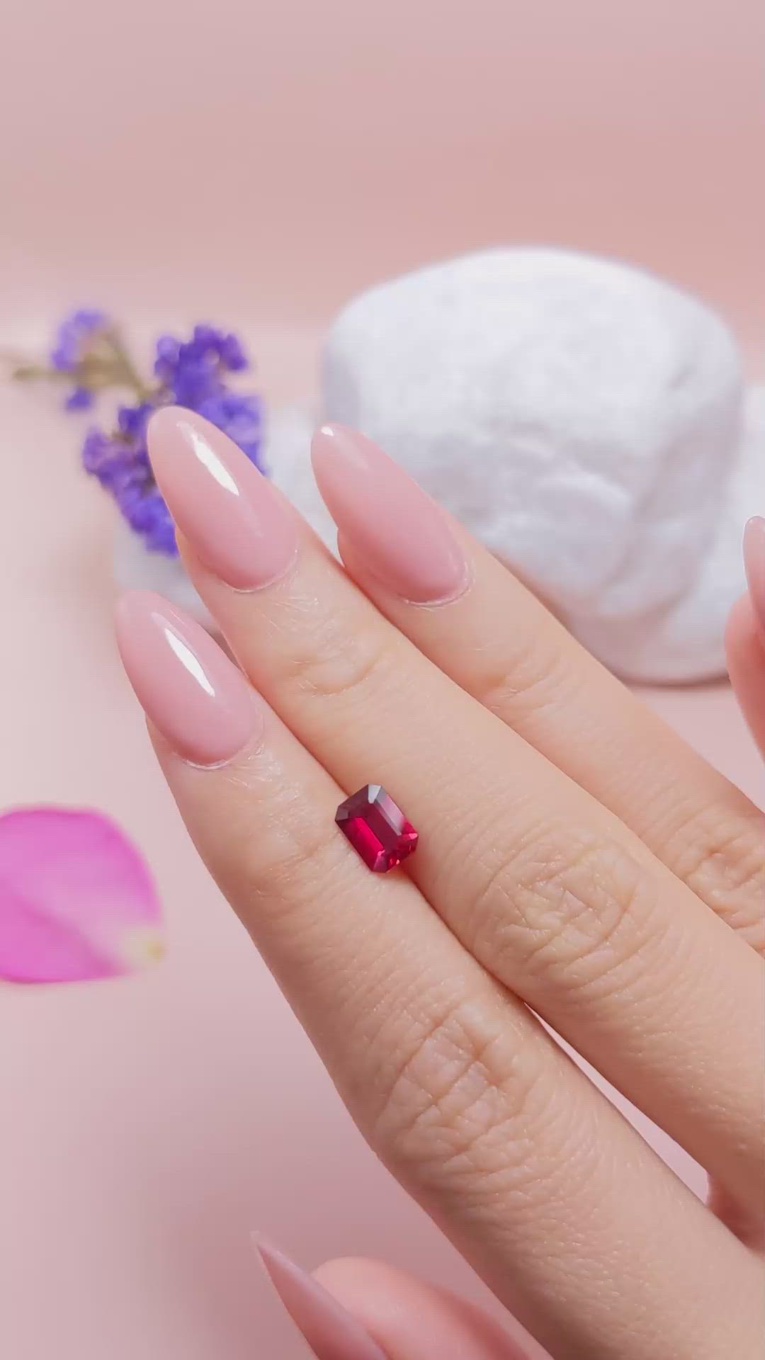 1.08 Ct. Ruby from Mozambique Size Video