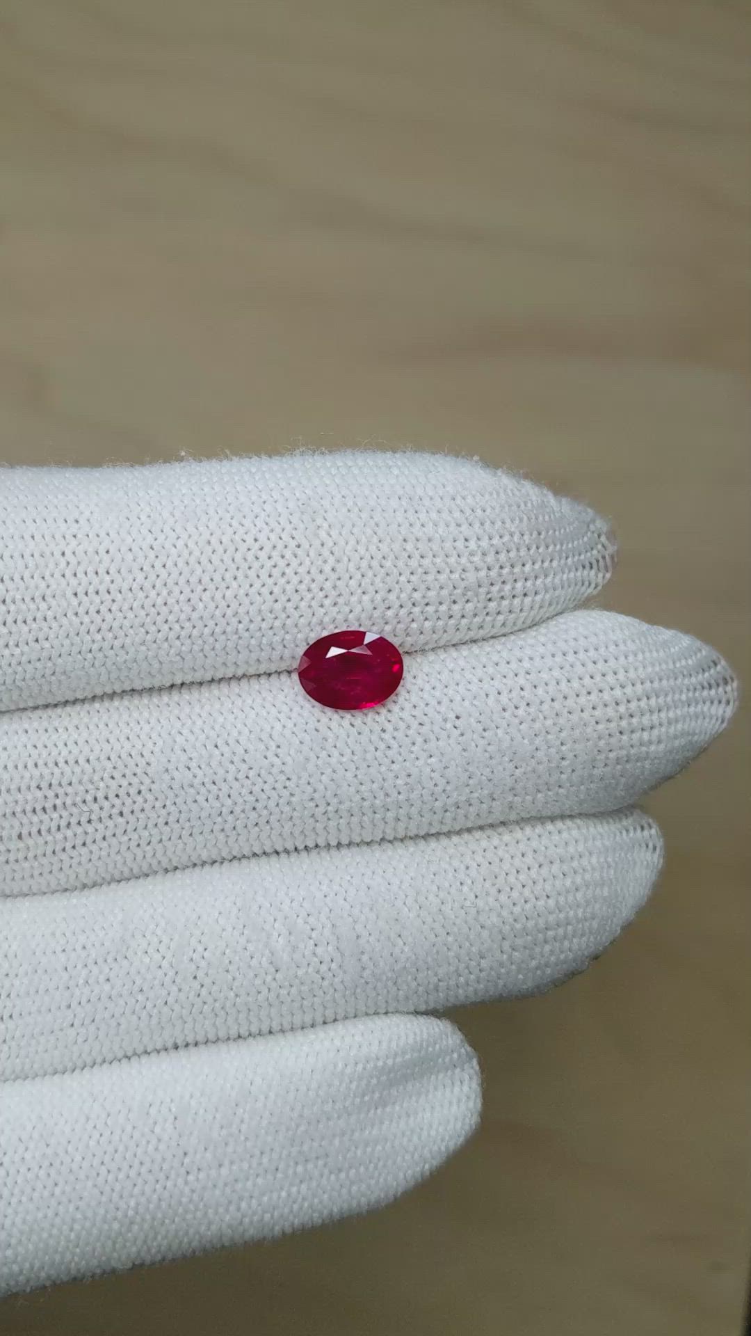 1.75 Ct. Ruby from Burma (Myanmar) Size Video