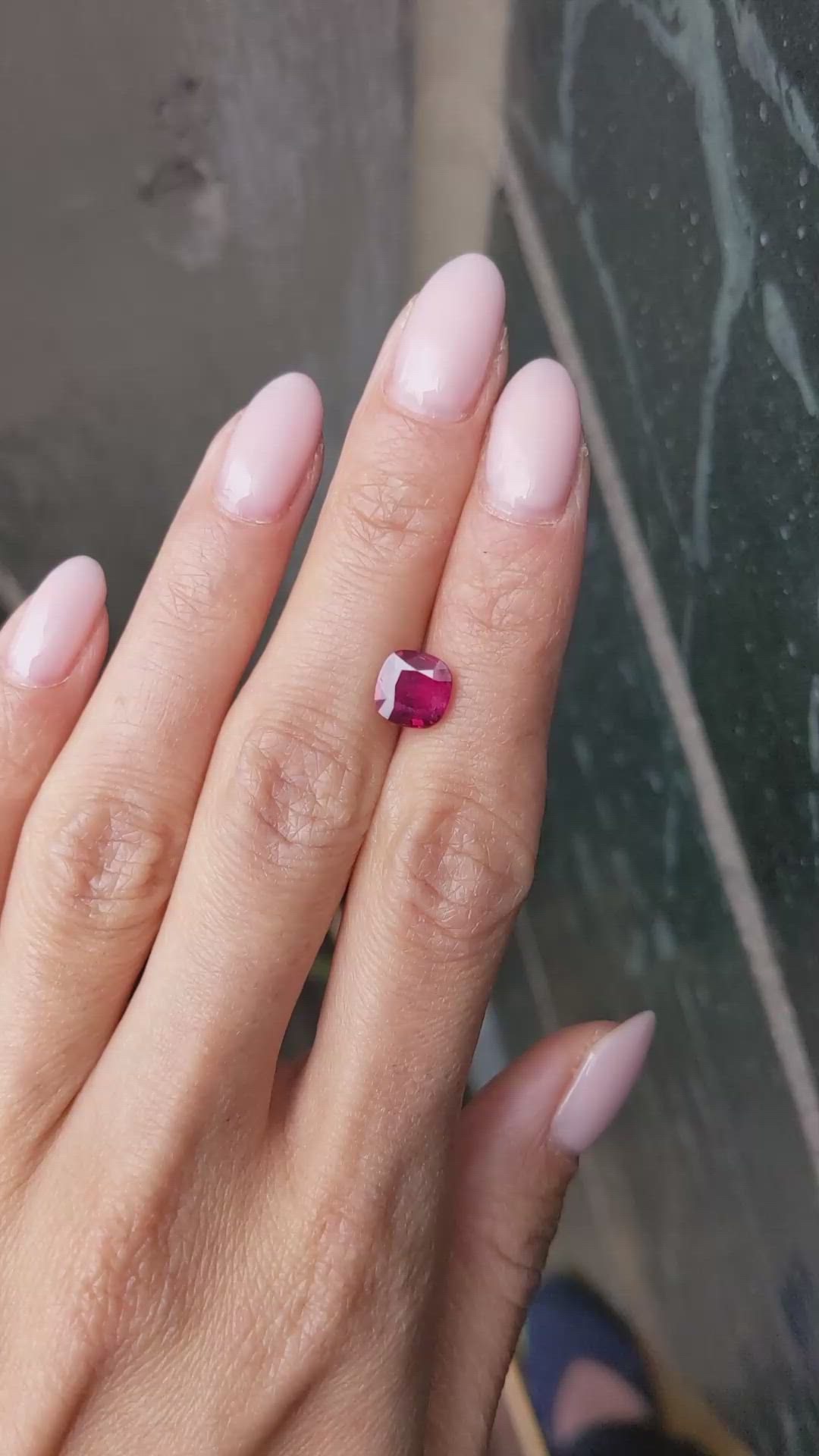 2.03 Ct. Ruby from Mozambique Size Video