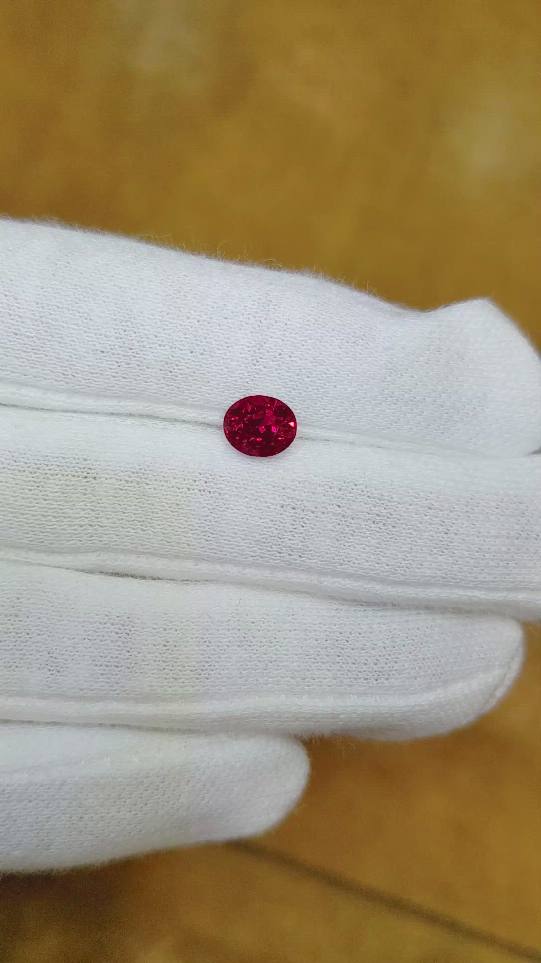 1.56 Ct. Ruby from Mozambique Size Video