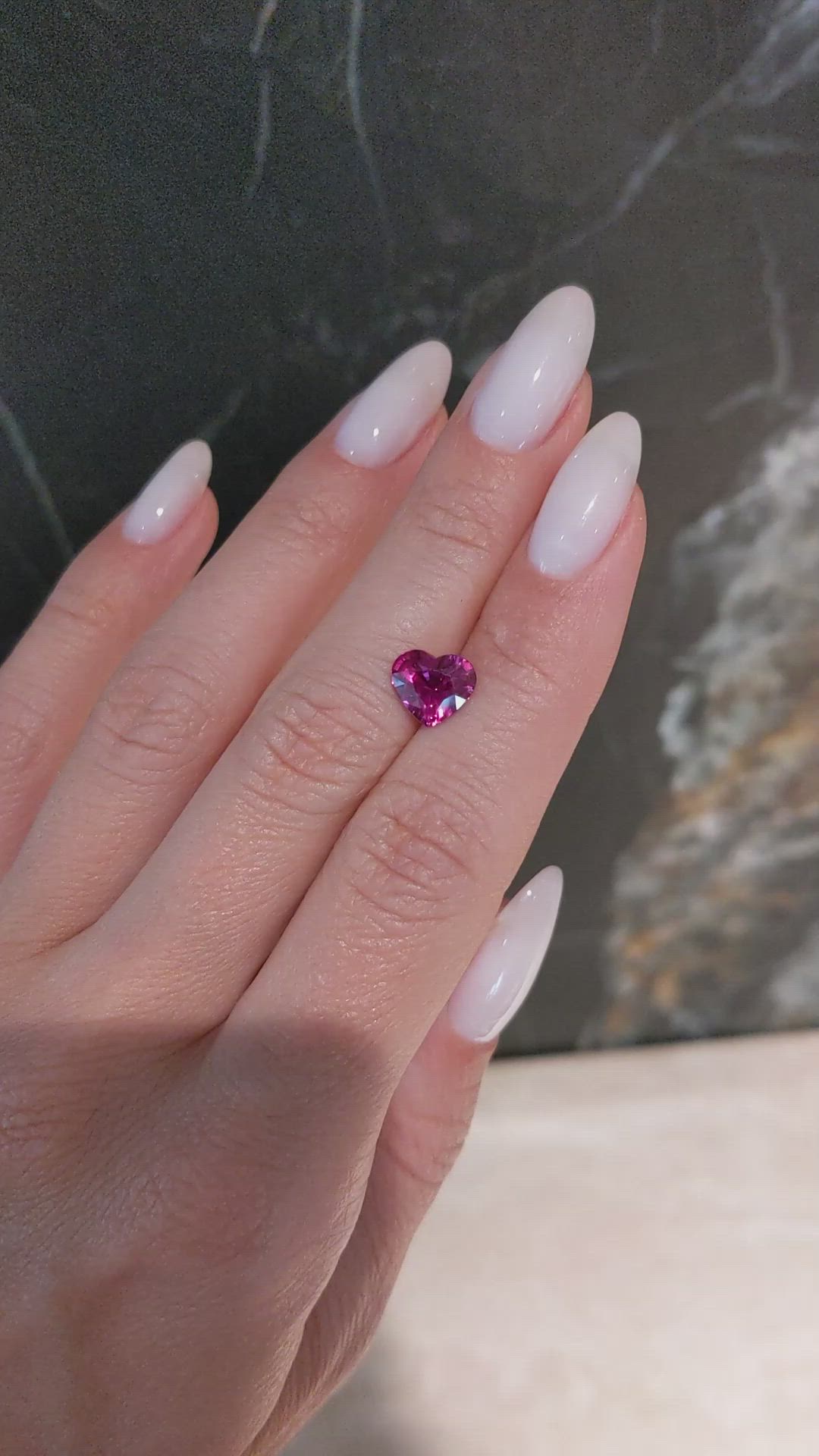 2.14 Ct. Pinkish Red Ruby from Mozambique Size Video