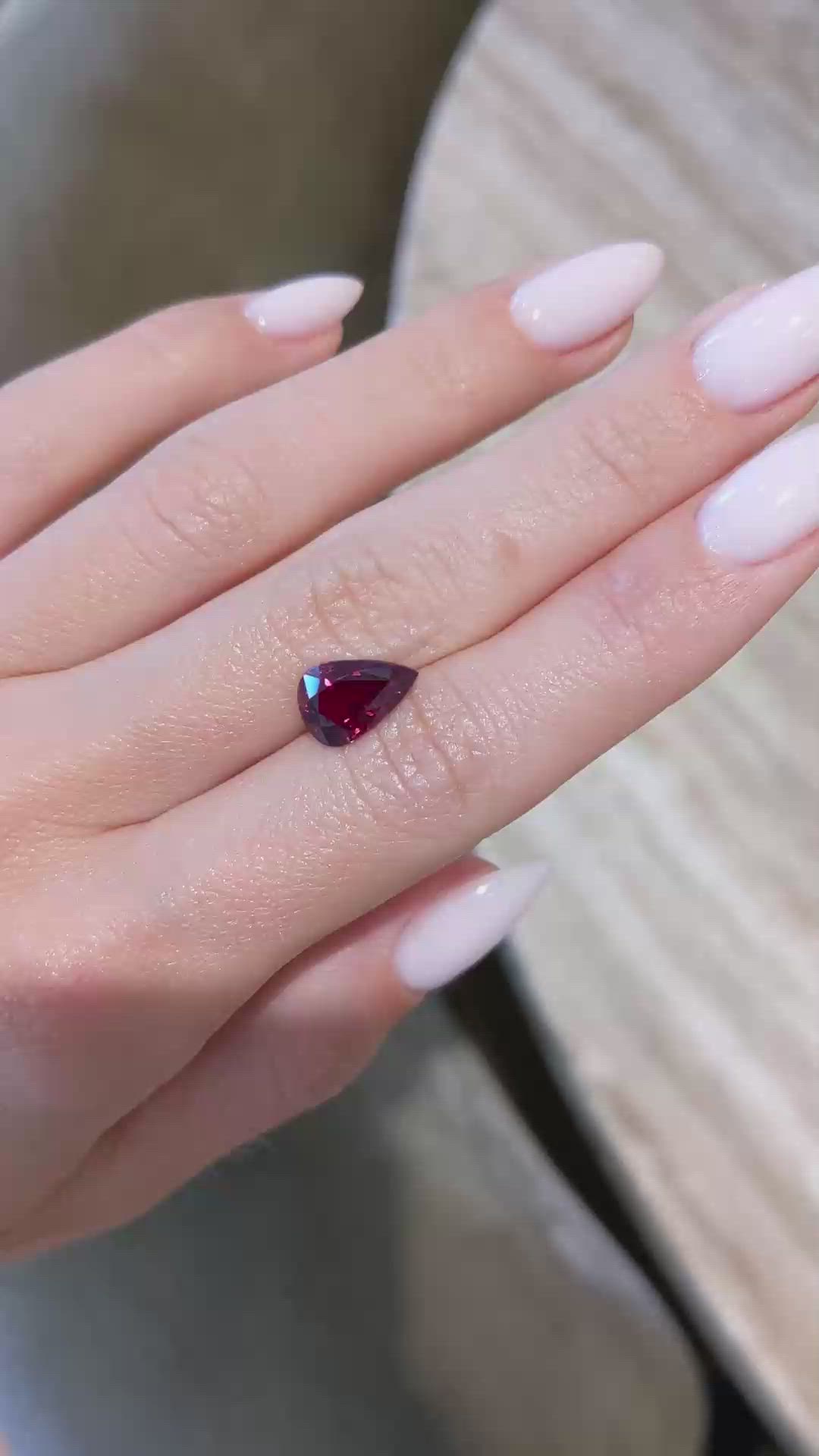3.22 Ct. Ruby from Mozambique Size Video