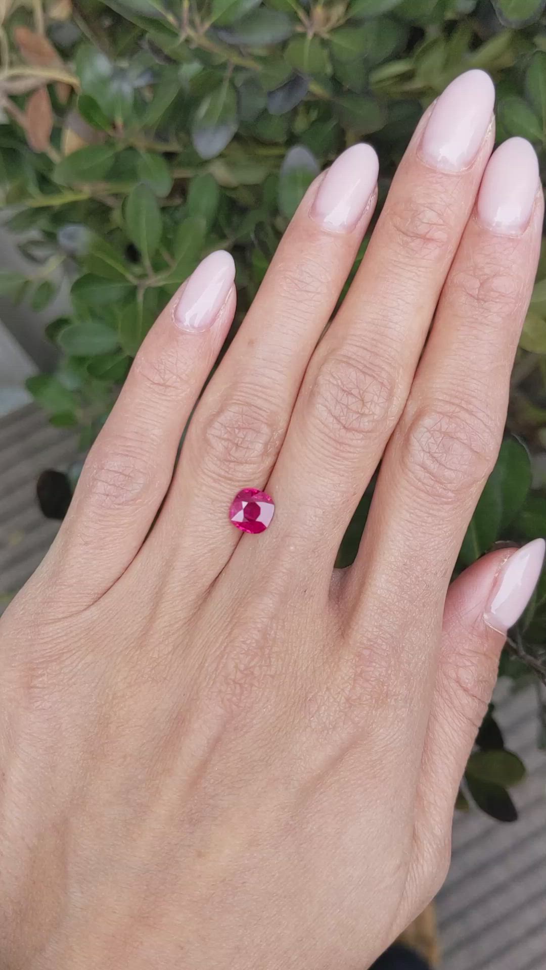 1.28 Ct. Ruby from Burma (Myanmar) Size Video