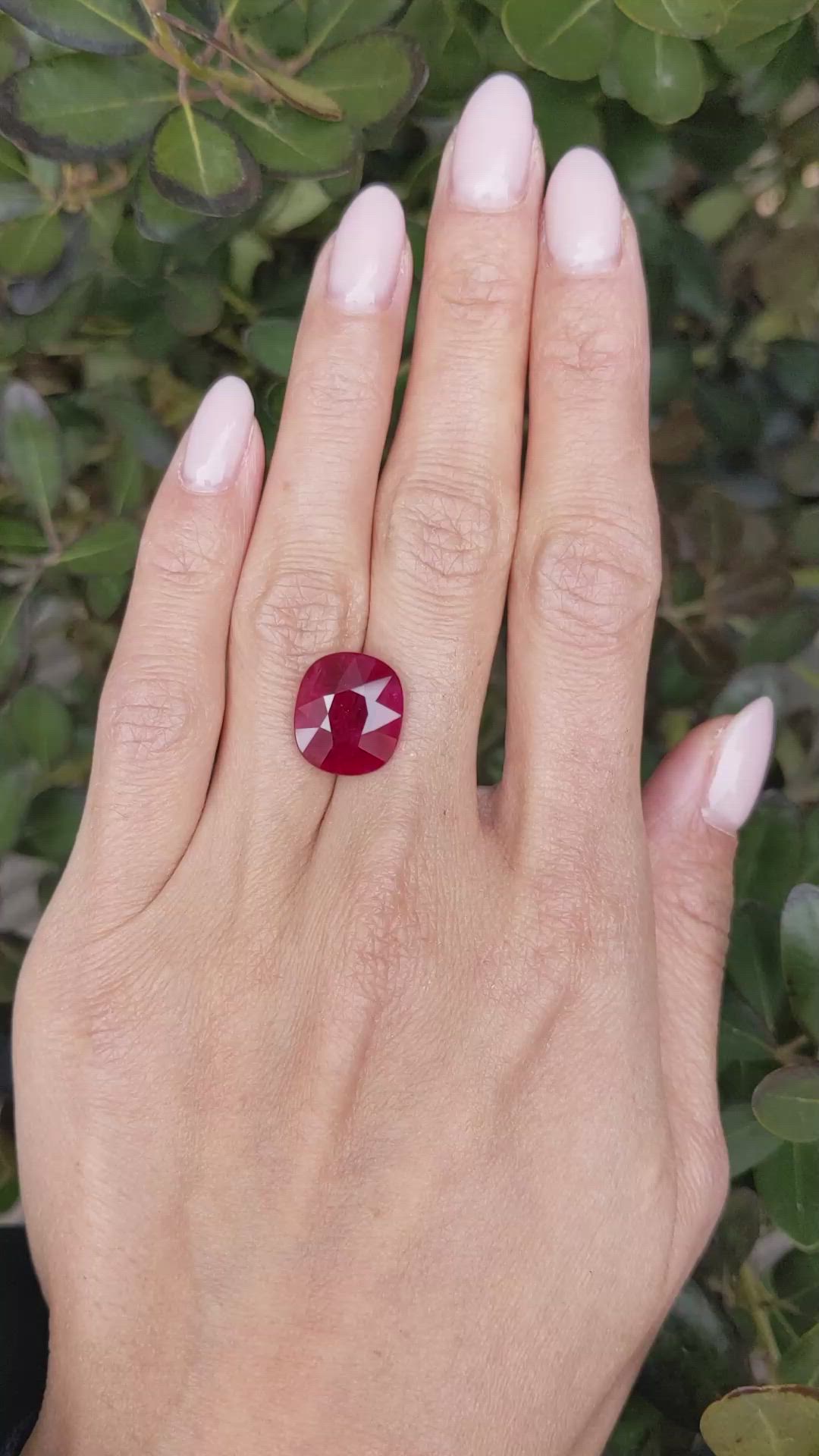 10.08 Ct. Ruby from Mozambique Size Video