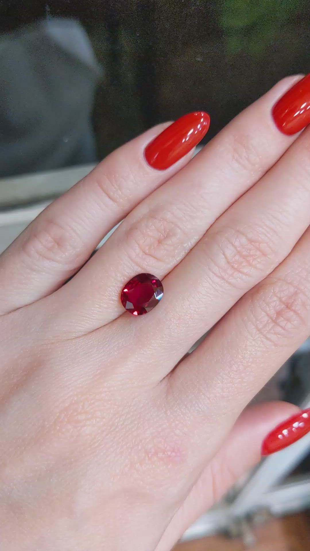 2.35 Ct. Ruby from Thailand Size Video