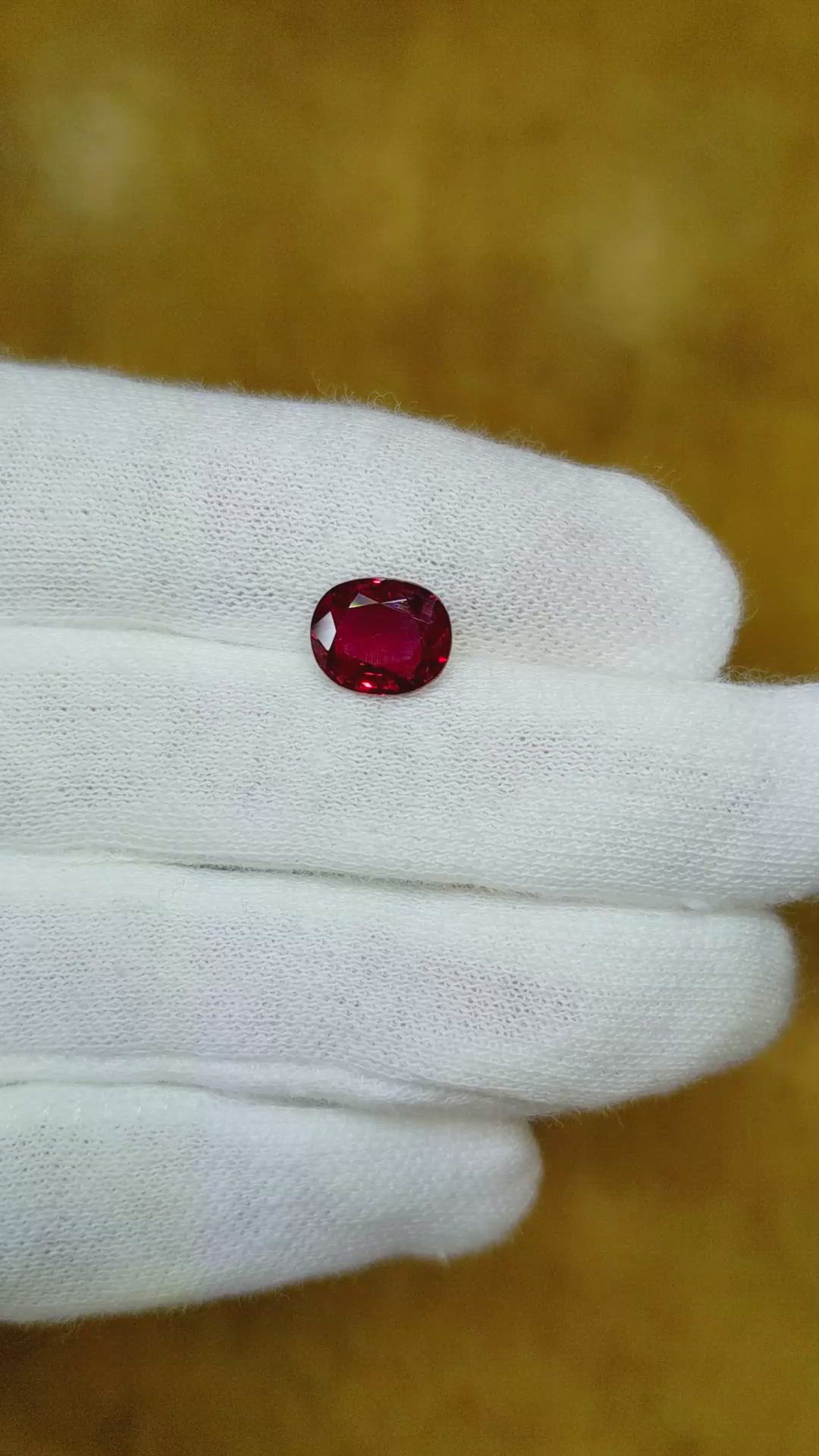 2.35 Ct. Ruby from Thailand Size Video