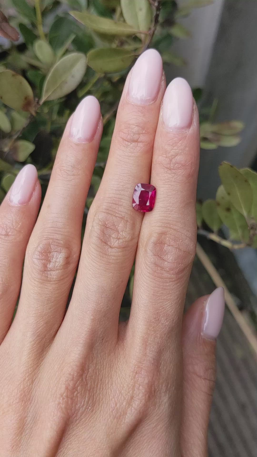 2.10 Ct. Ruby from Madagascar Size Video