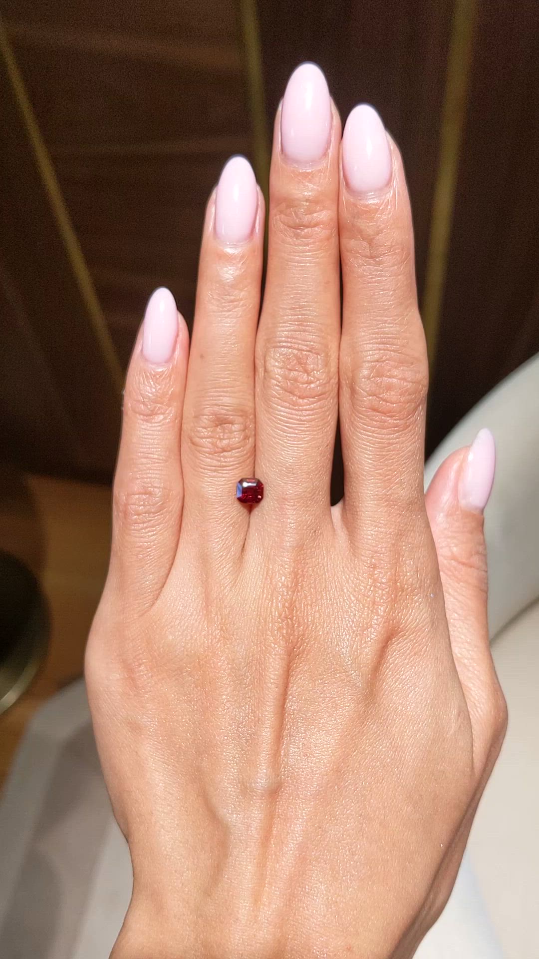 0.89 Ct. Ruby from Mozambique Size Video
