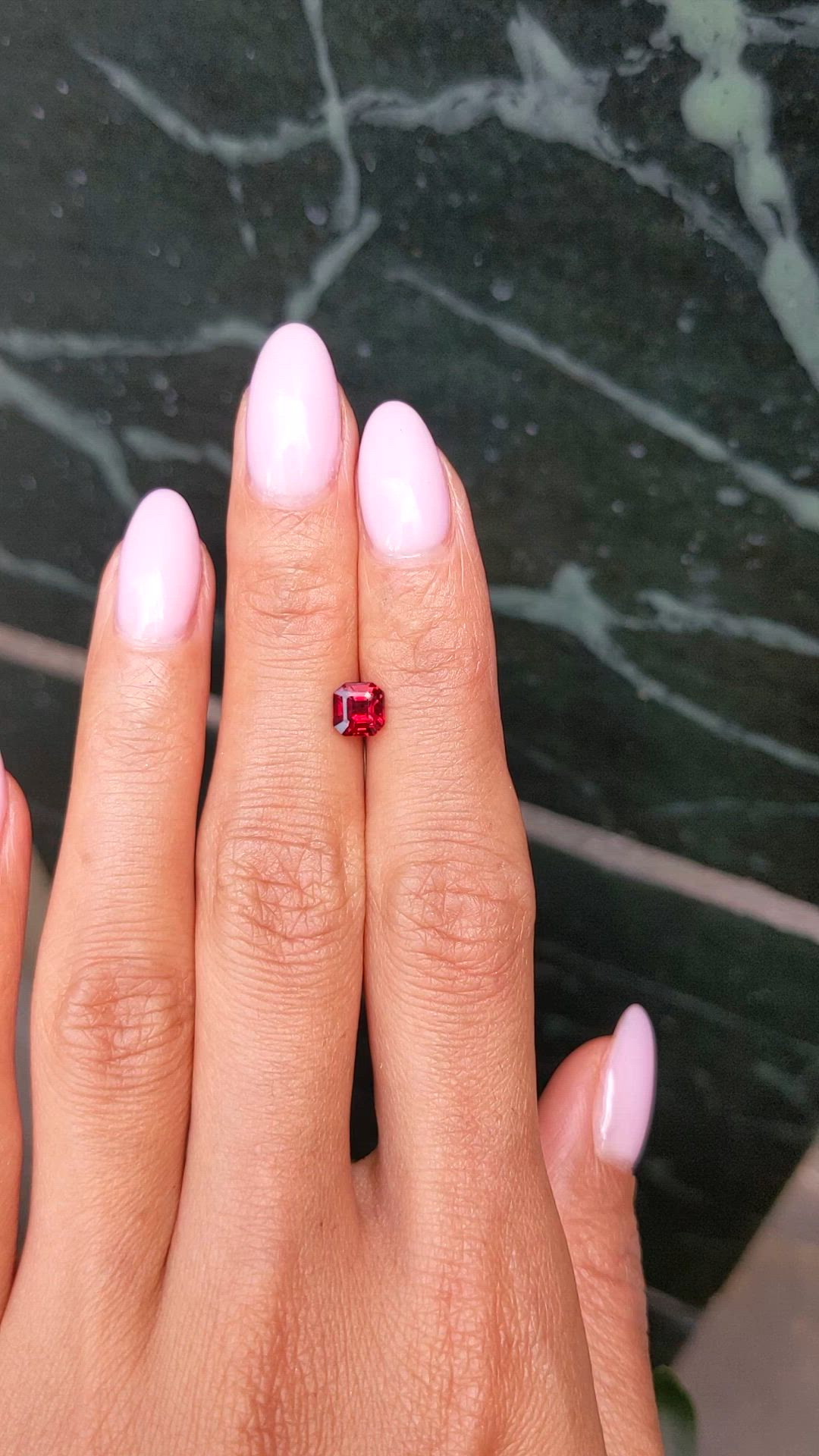 0.89 Ct. Ruby from Mozambique Size Video