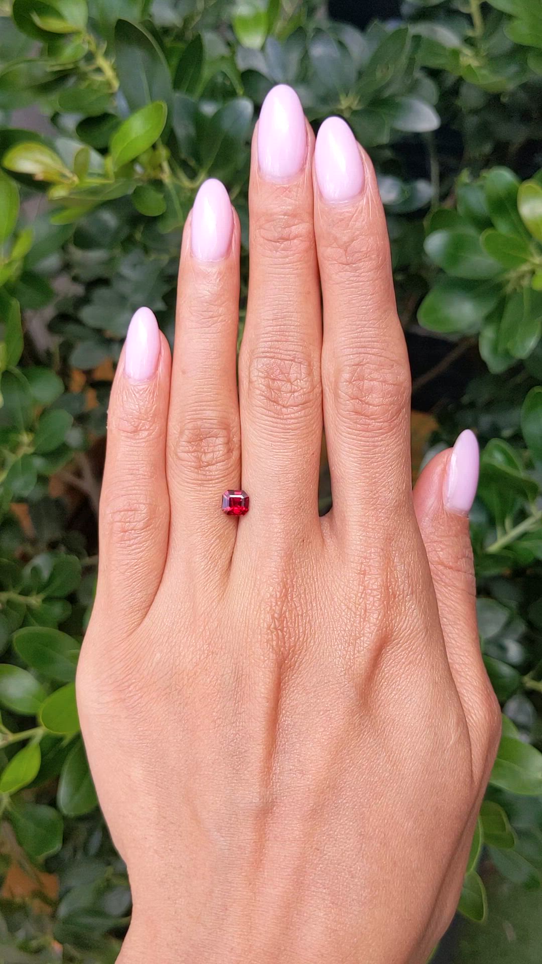 0.89 Ct. Ruby from Mozambique Size Video