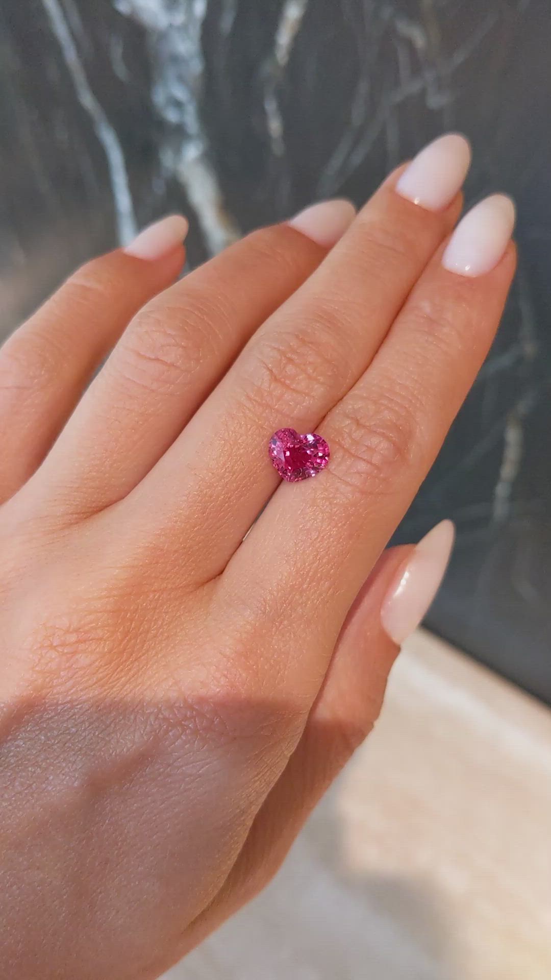 2.11 Ct. Pinkish Red Ruby from Mozambique Size Video