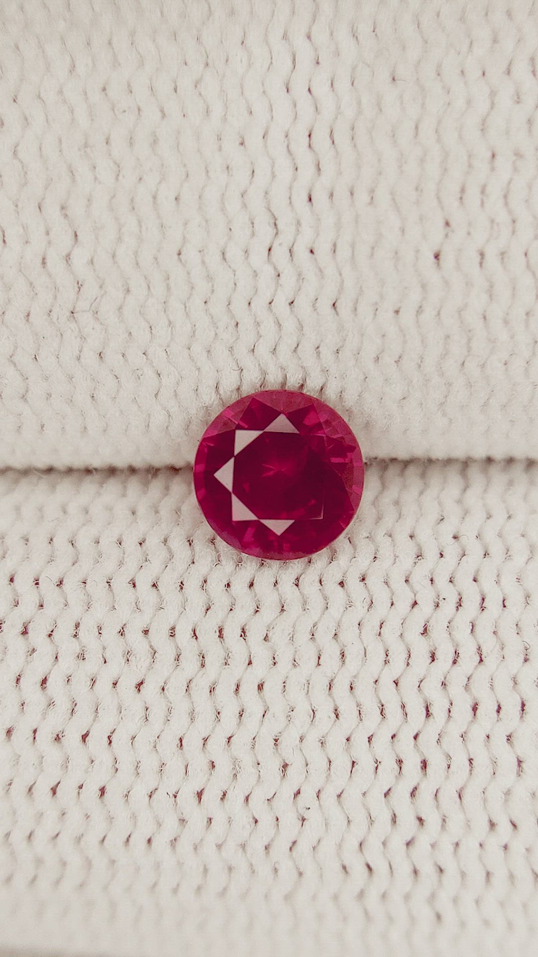 0.67 Ct. Ruby from Mozambique Size Video