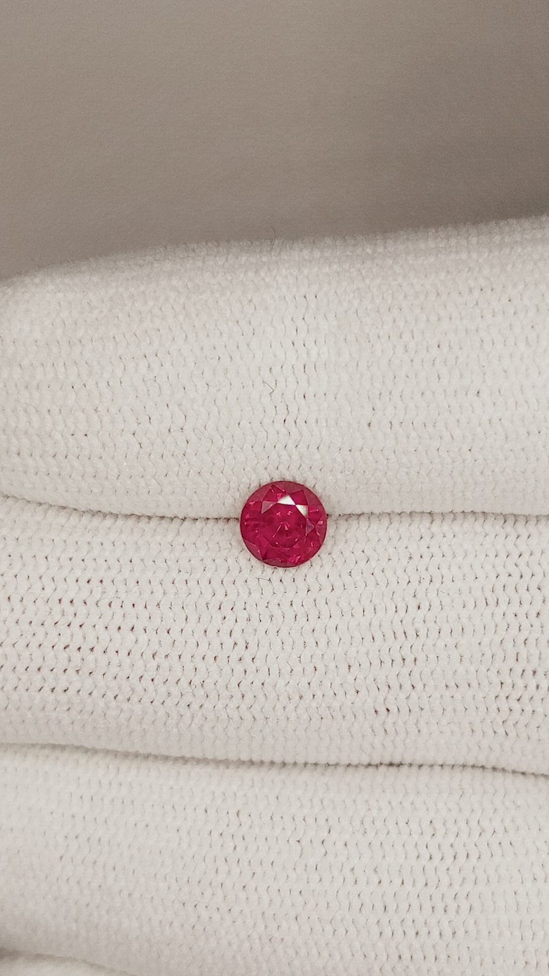 0.67 Ct. Ruby from Mozambique Size Video