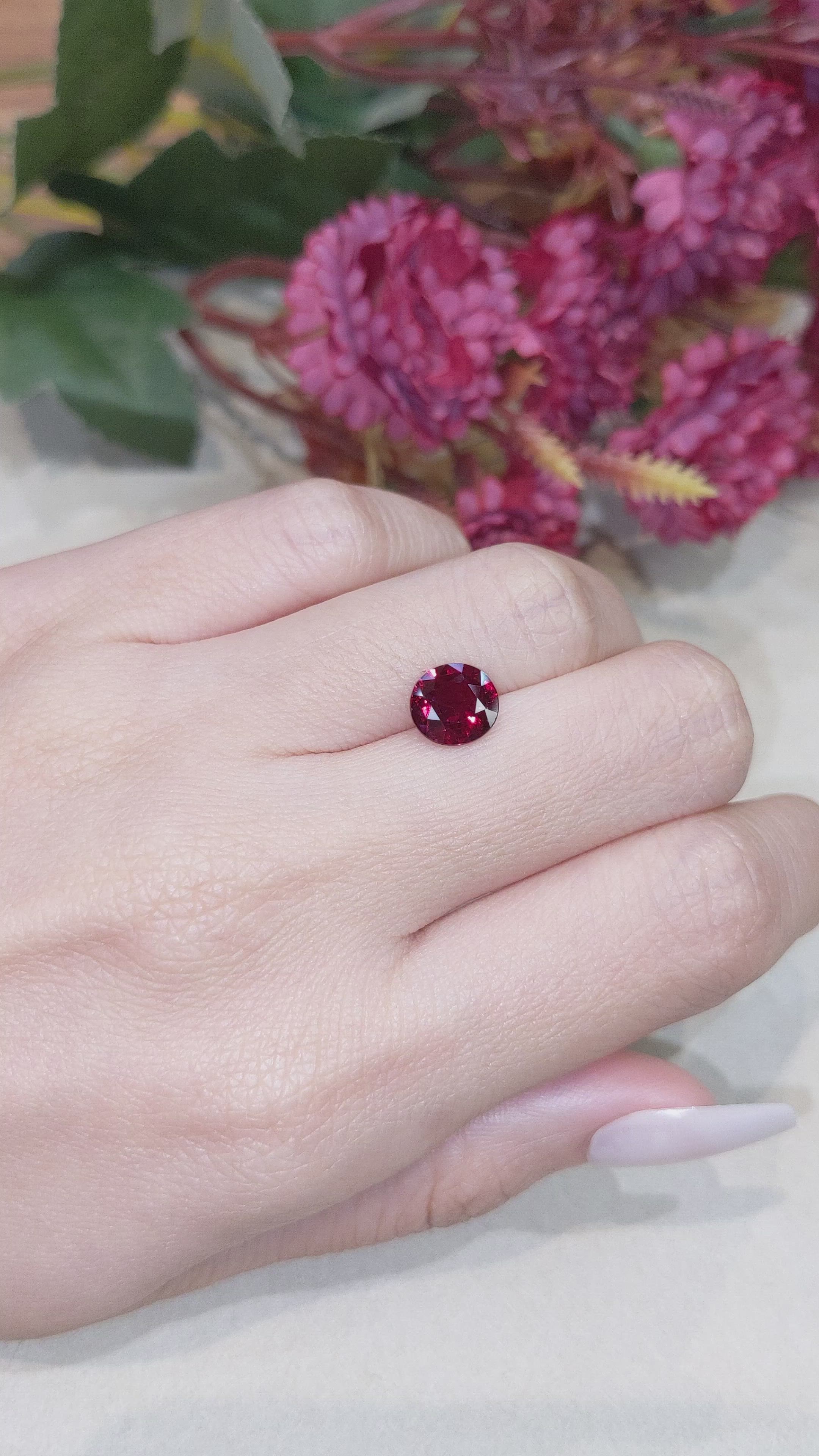 1.95 Ct. Ruby from Mozambique Size Video