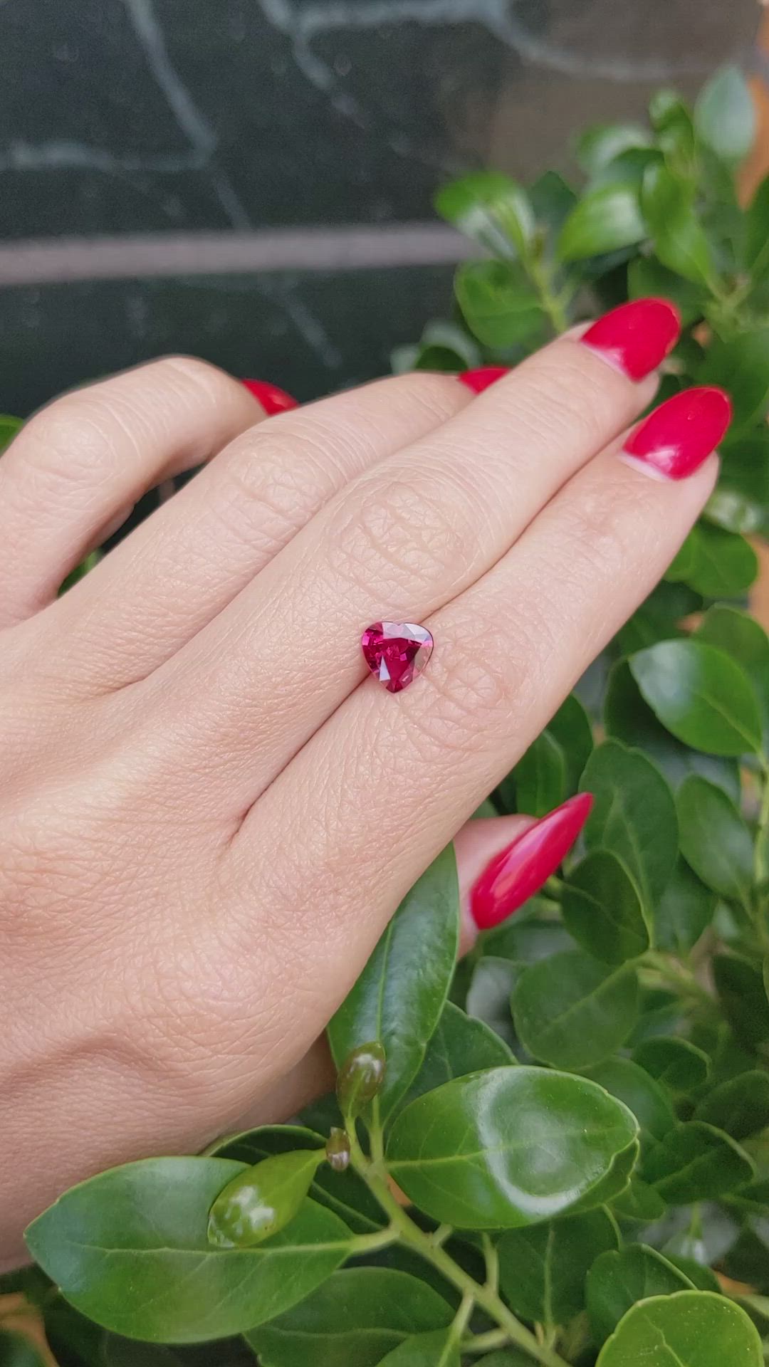 1.09 Ct. Ruby from Mozambique Size Video