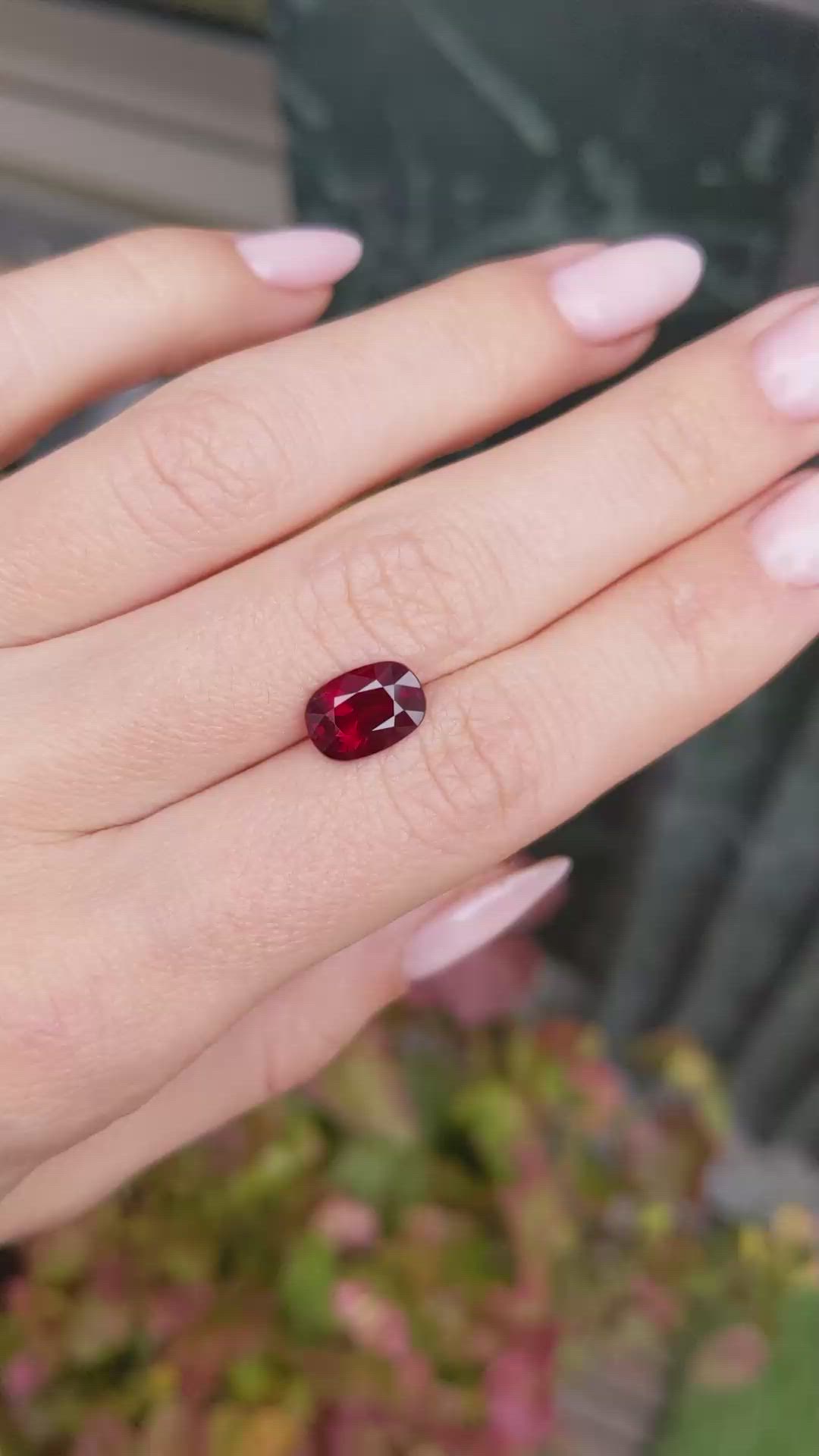 3.01 Ct. Ruby from Mozambique Size Video