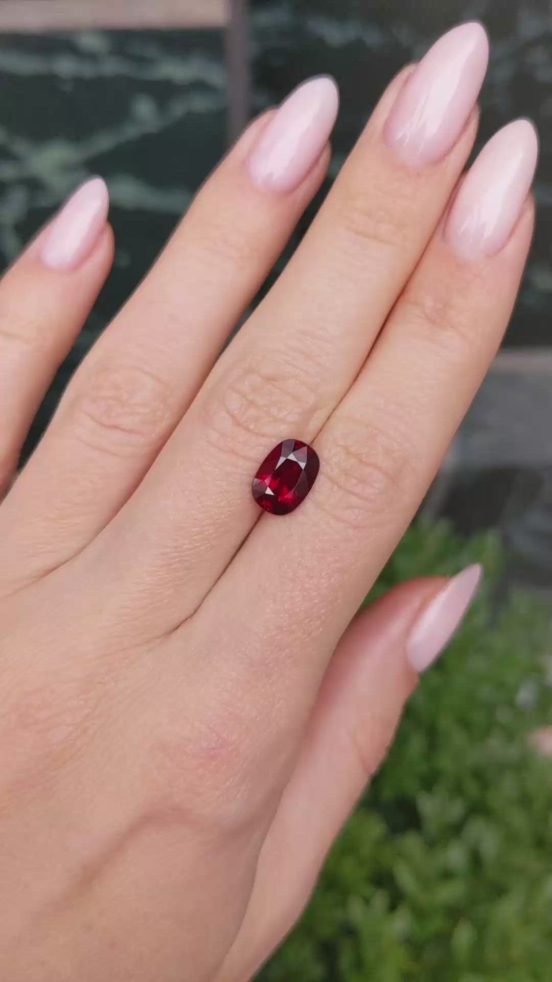 3.01 Ct. Ruby from Mozambique Size Video