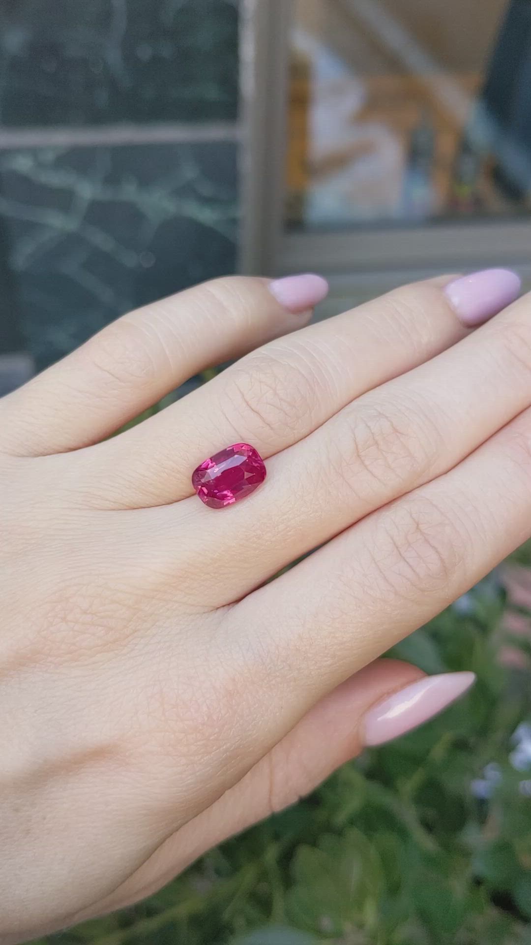 4.04 Ct. Ruby from Mozambique Size Video