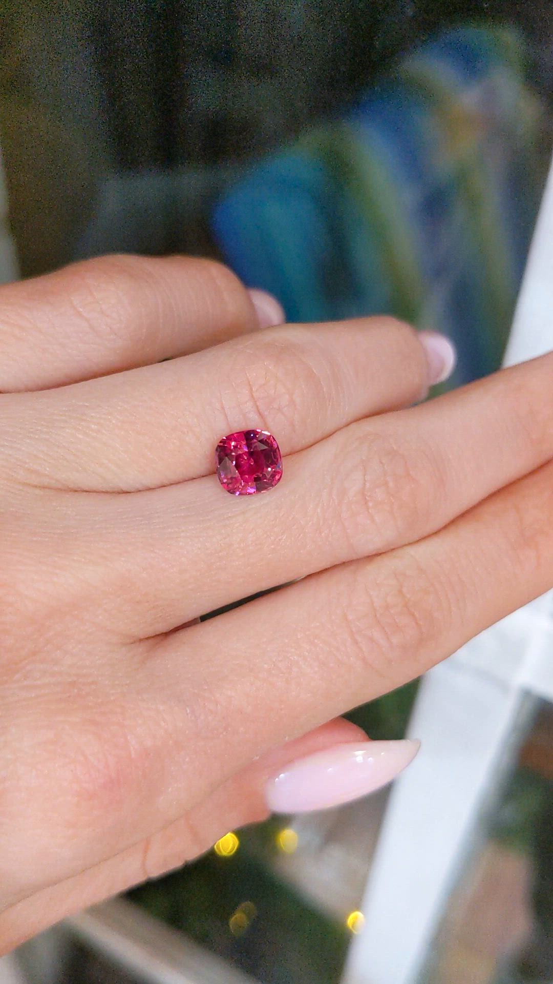 2.23 Ct. Pinkish Red Ruby from Mozambique Size Video