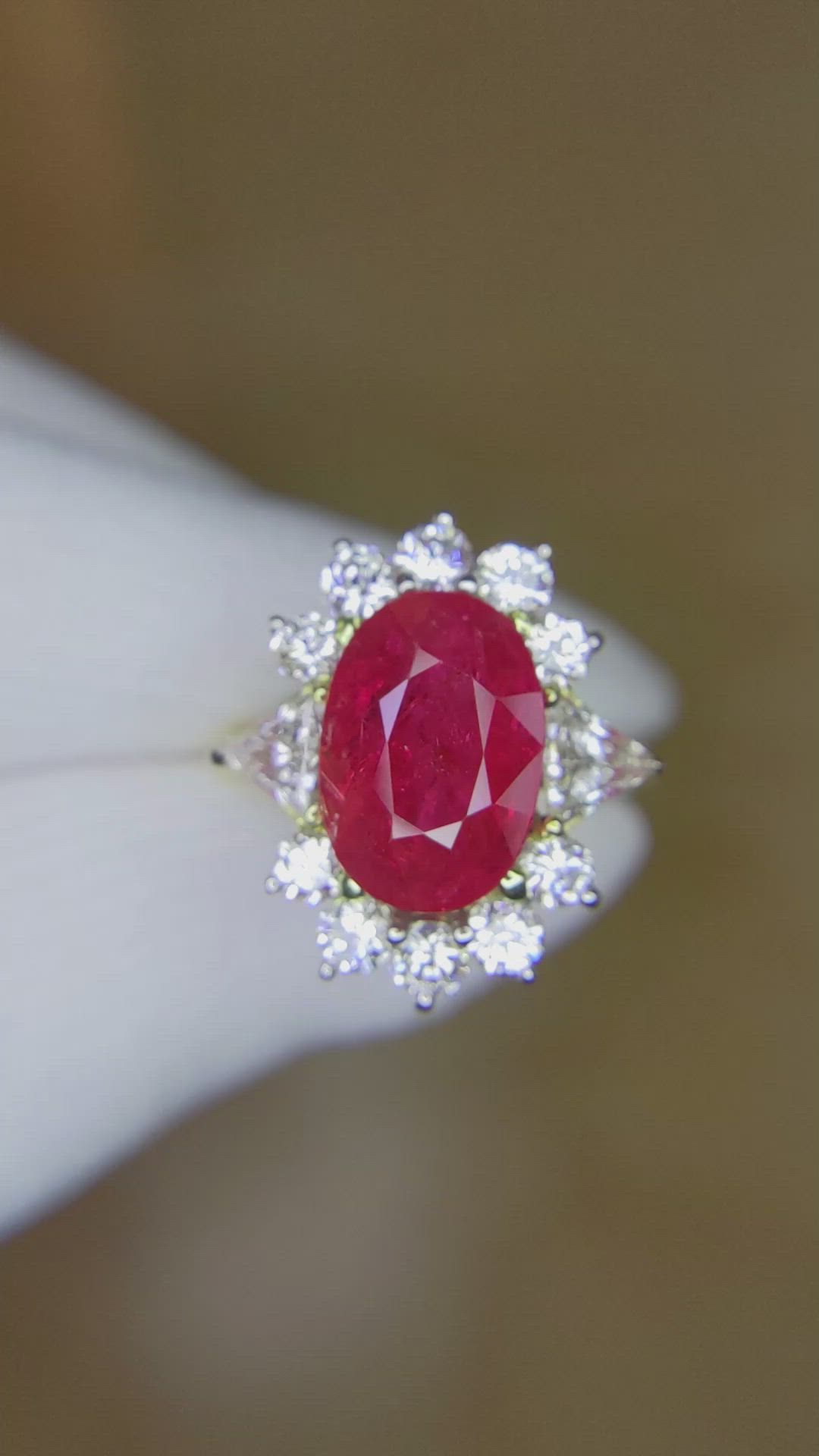 5.88 Ct. Ruby from Mozambique Size Video