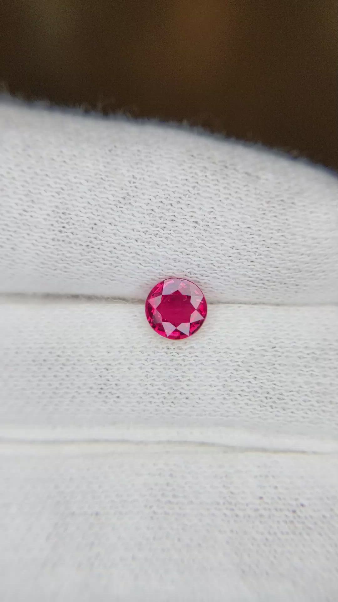 0.66 Ct. Ruby from Mozambique Size Video
