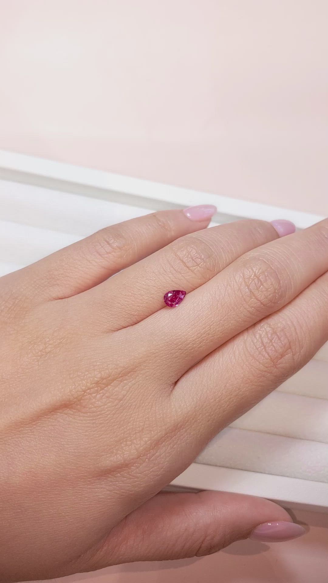 0.56 Ct. Ruby from Mozambique Size Video