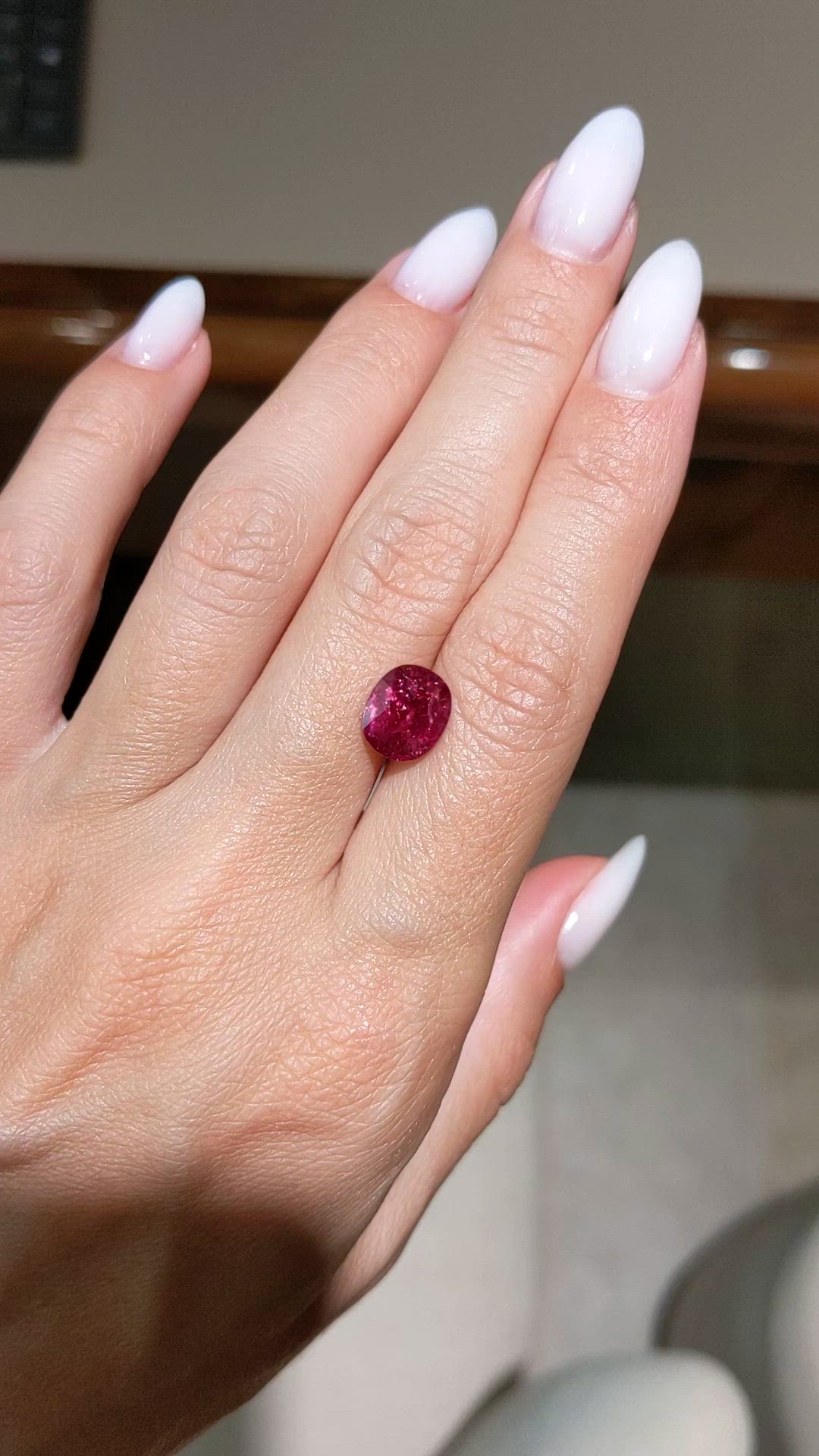 4.11 Ct. Ruby from Mozambique Size Video