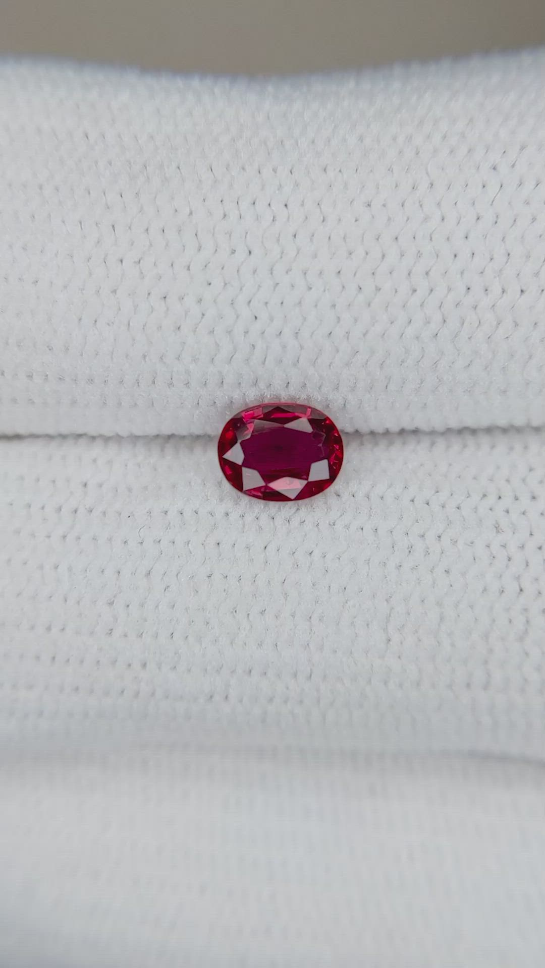 0.53 Ct. Ruby from Mozambique Size Video