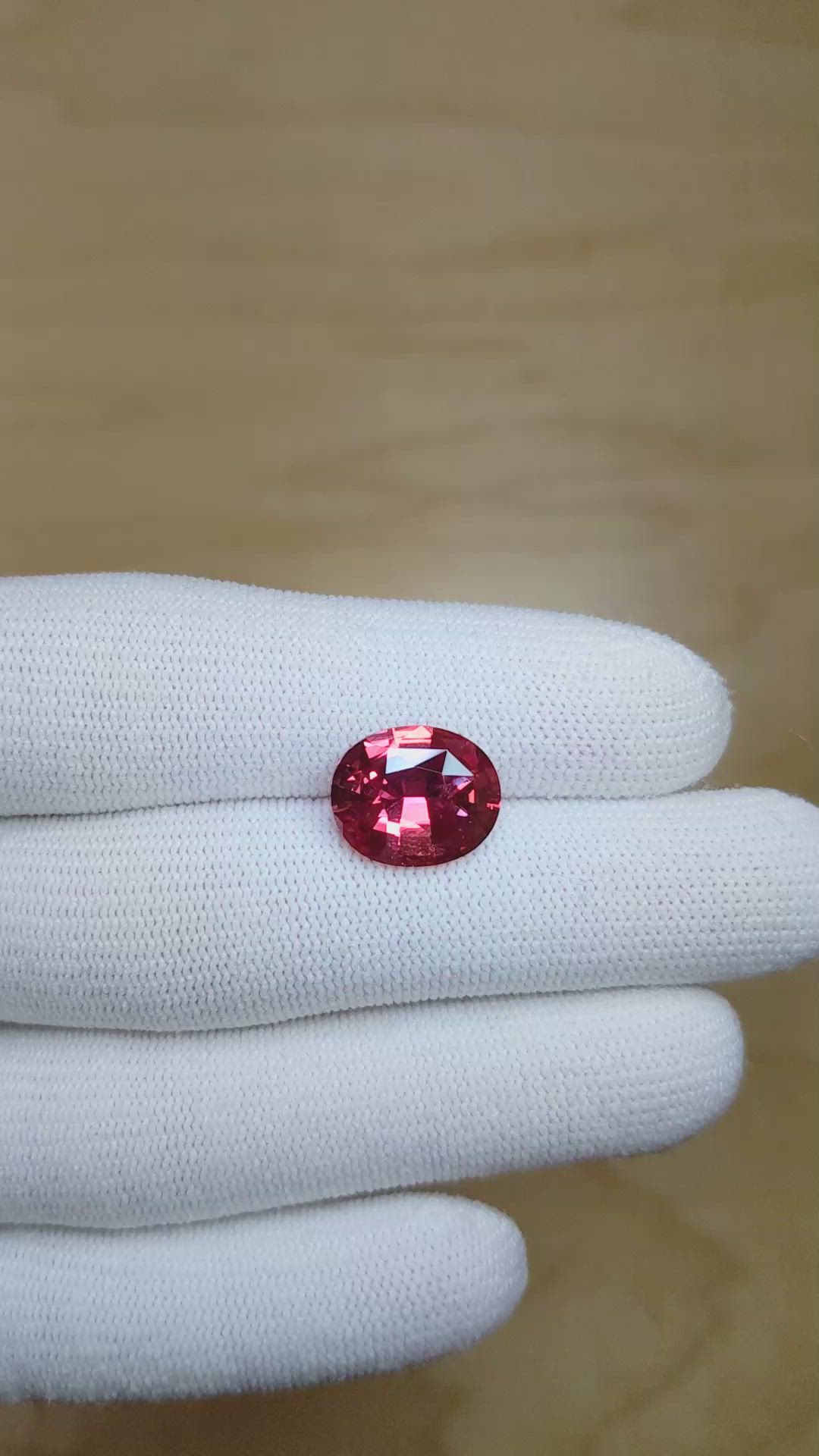 6.52 Ct. Ruby from Mozambique Size Video