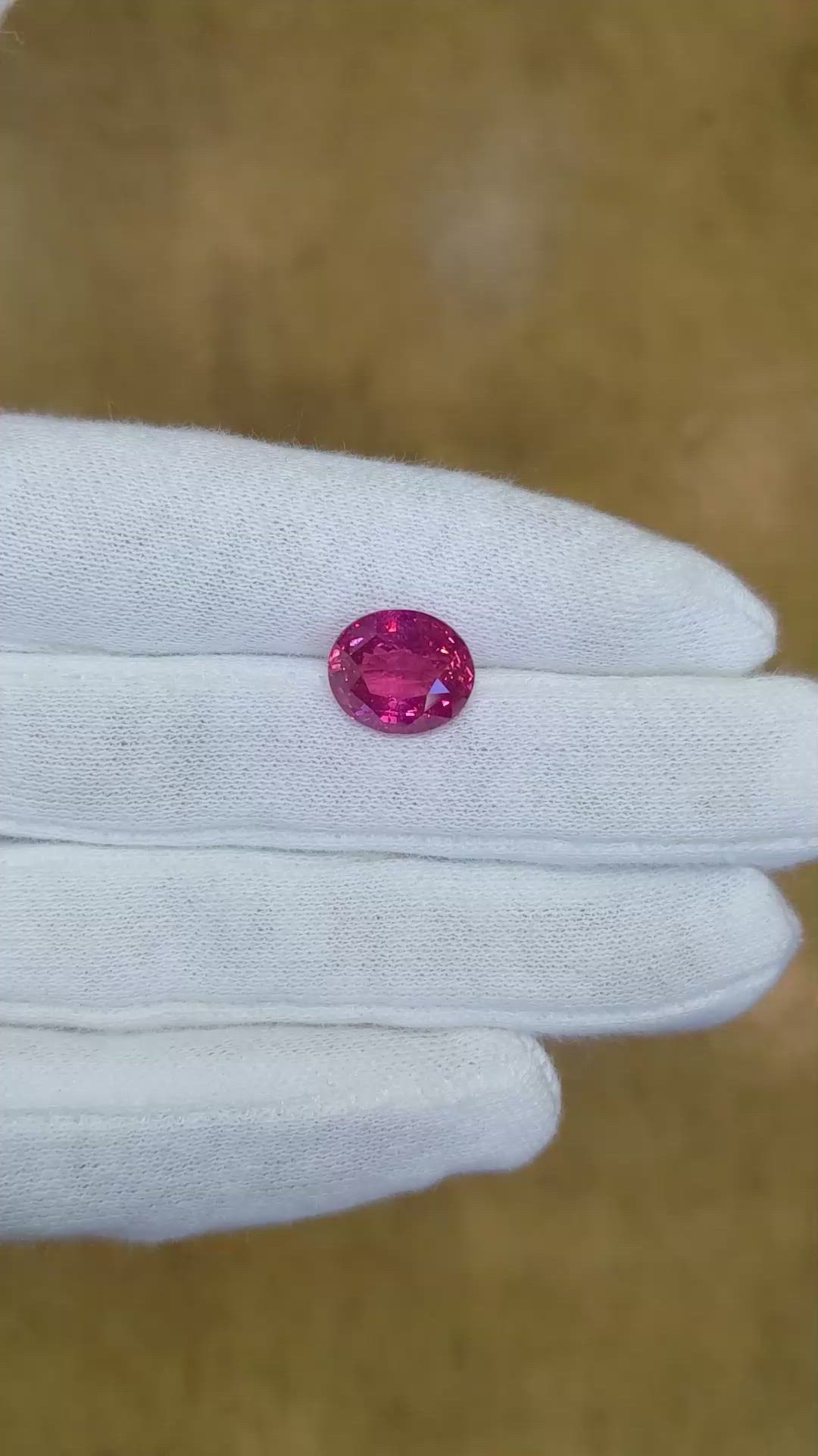 6.12 Ct. Ruby from Mozambique Size Video